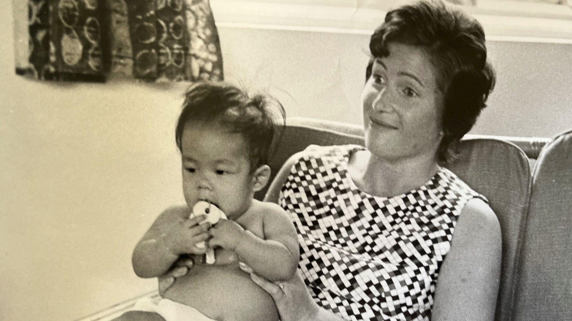 Matthew Pritchard with his mother, Jacquie