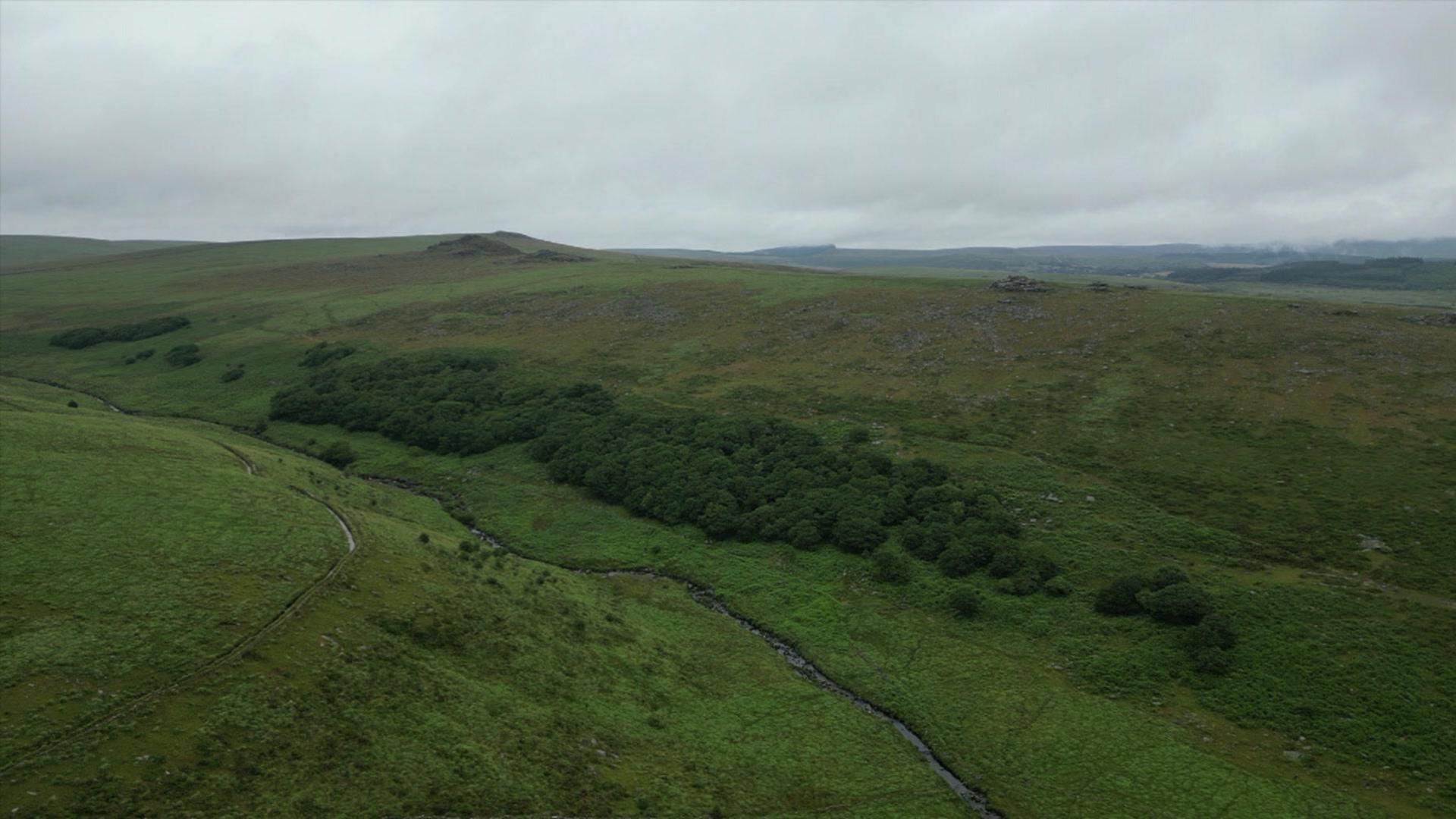 Dartmoor Devon aerial