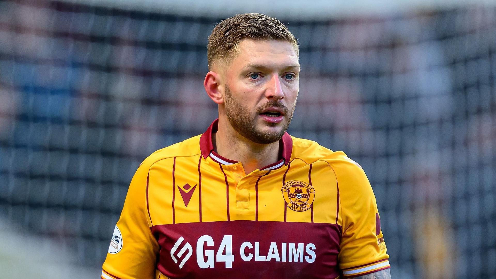 Liam Gordon in action for Motherwell.
