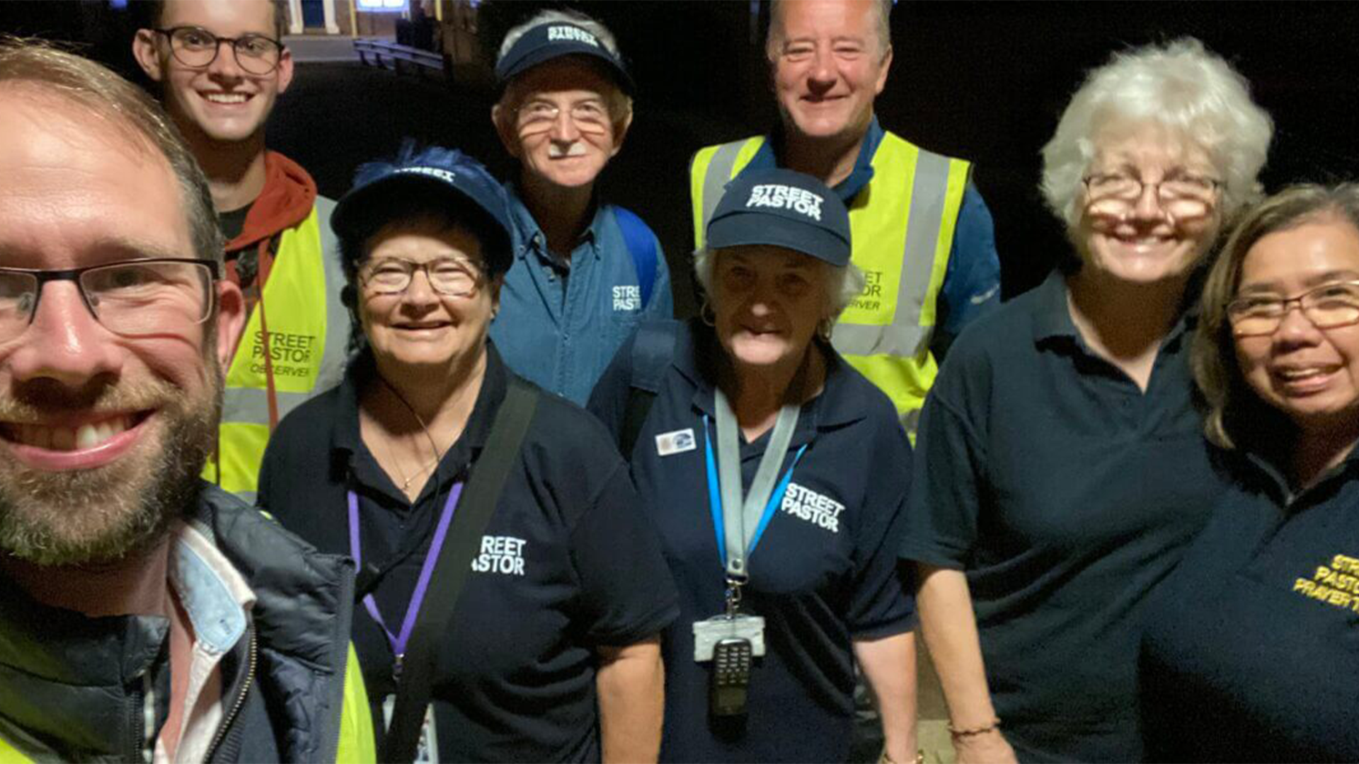 PCC Matthew Barber with a group of Street Pastors