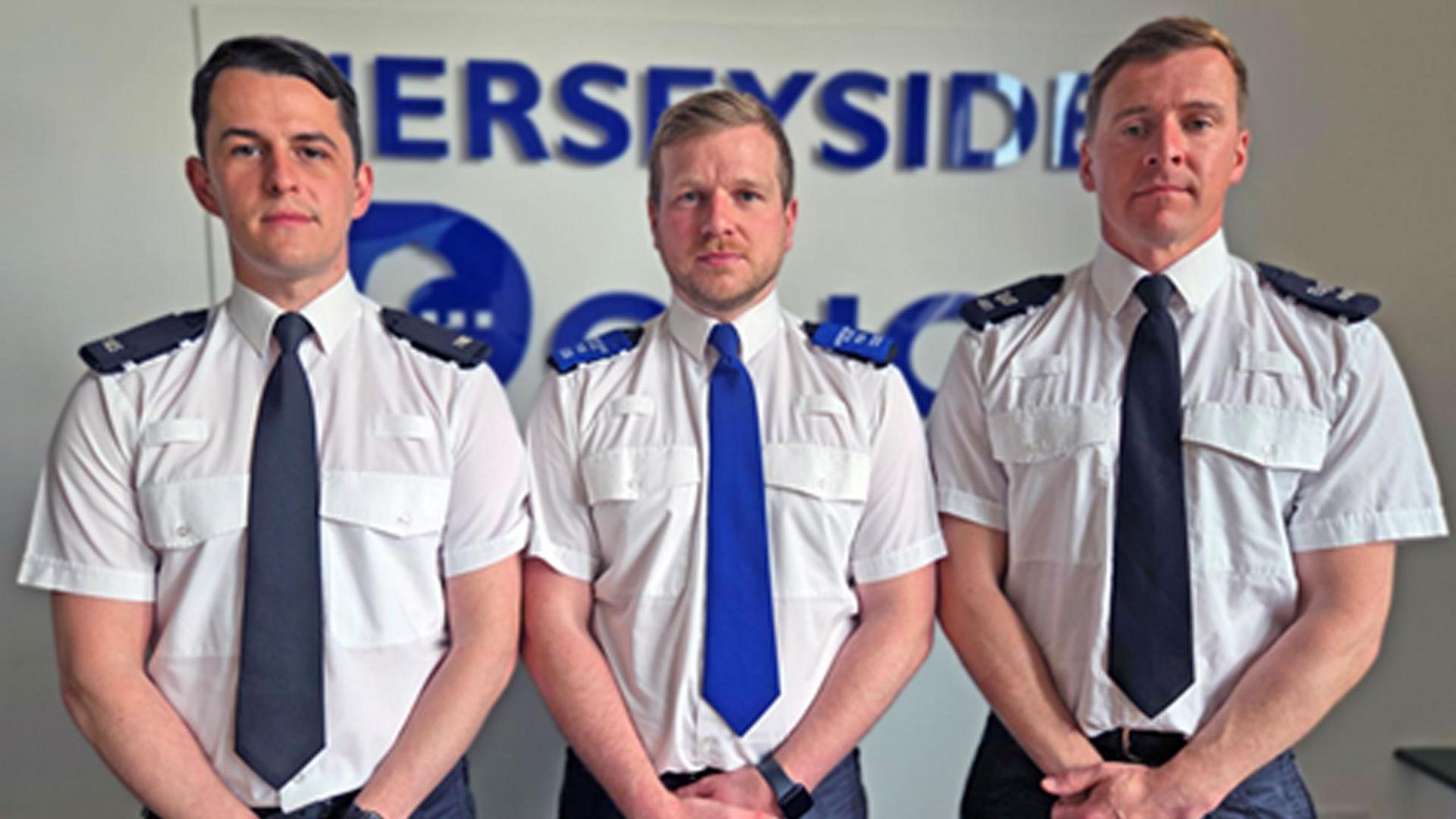 Left to right PC Like Holden, PCSO Tim Parry and Sgt Greg Gillespie