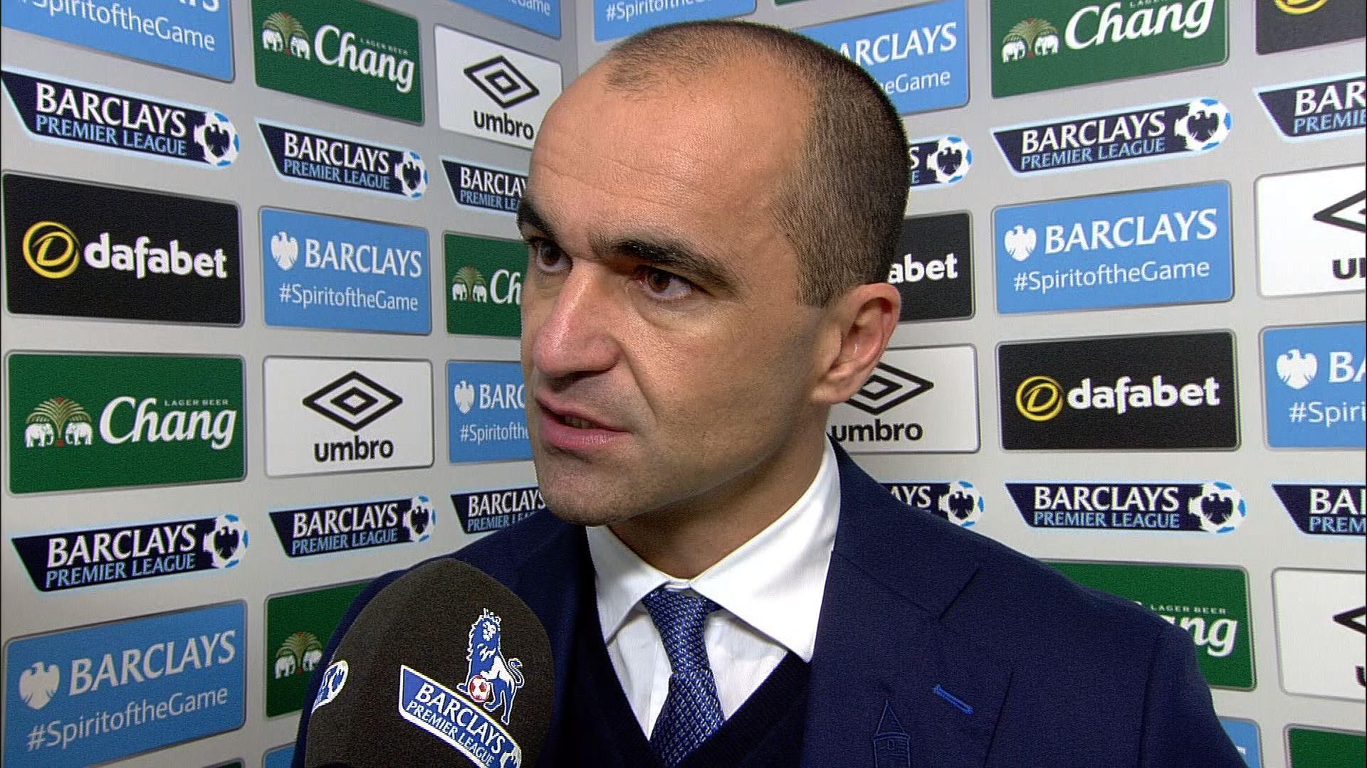 Everton manager Roberto Martinez