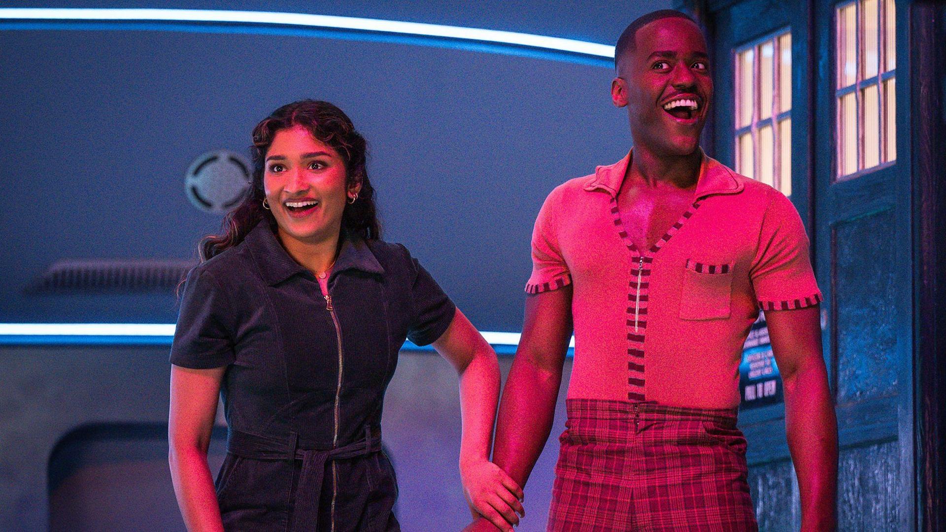 Varada Sethu and Ncuti Gatwa in Doctor Who