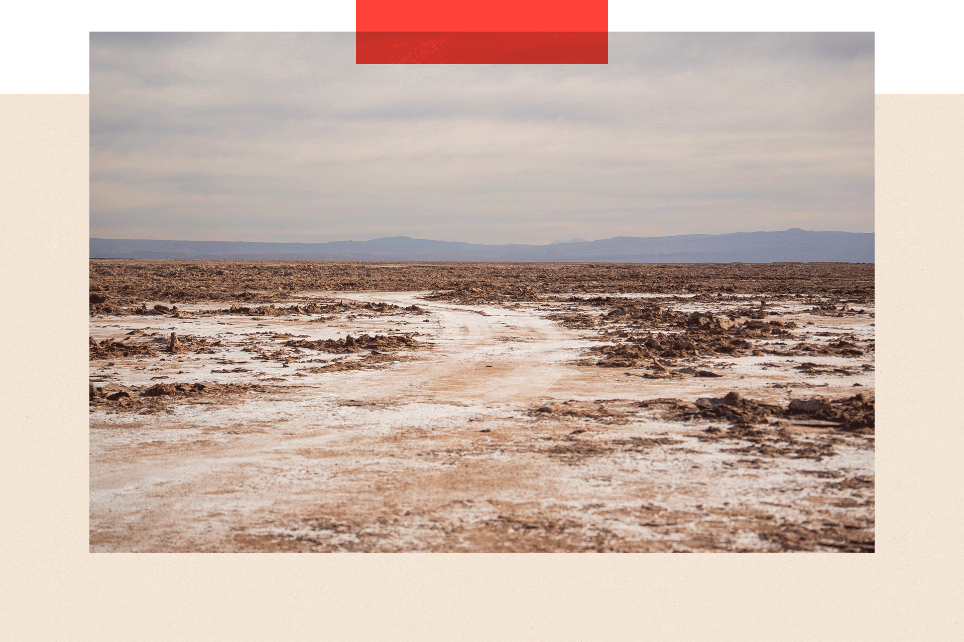 A barren landscape scene in Chile