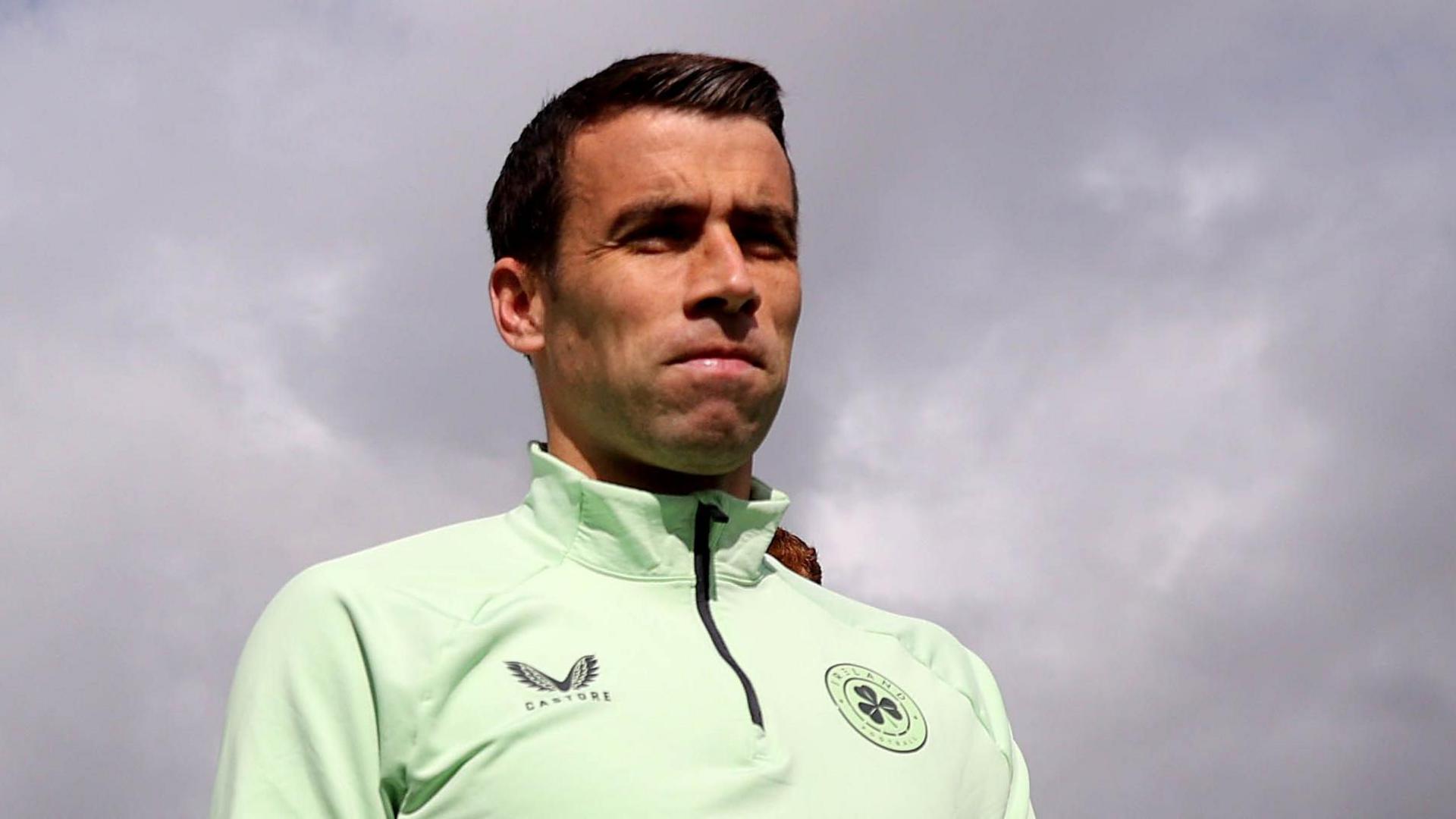 Republic of Ireland captain Seamus Coleman pictured during training in Dublin