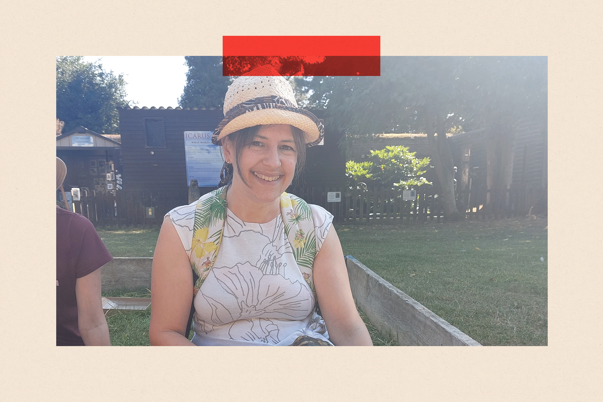 A close up shot of Jennifer Harris