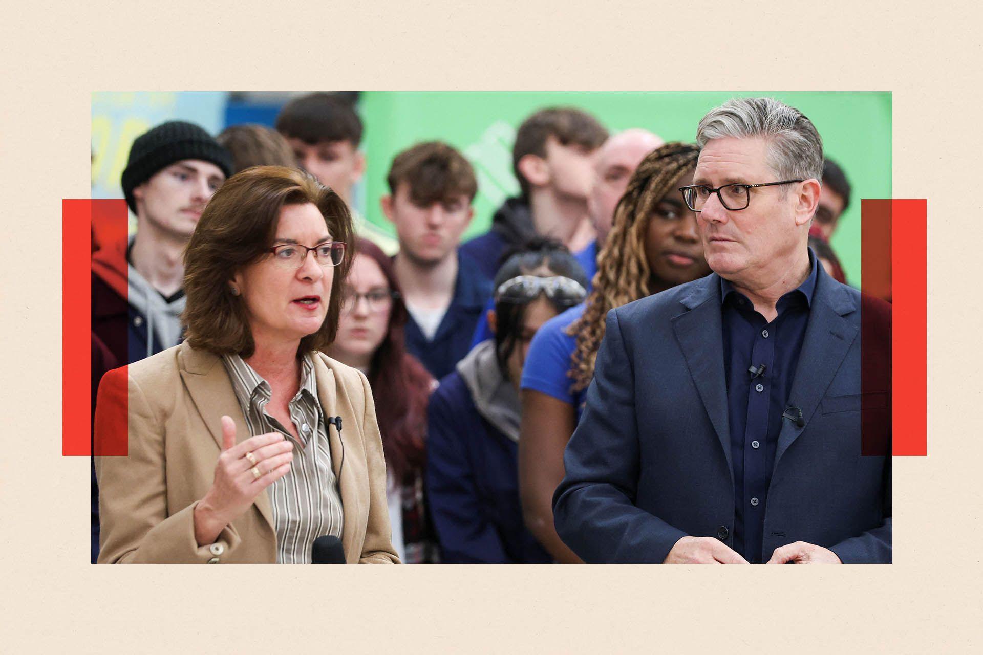 Ministrja e Parë e Uellsit Eluned Morgan dhe Sir Keir Starmer