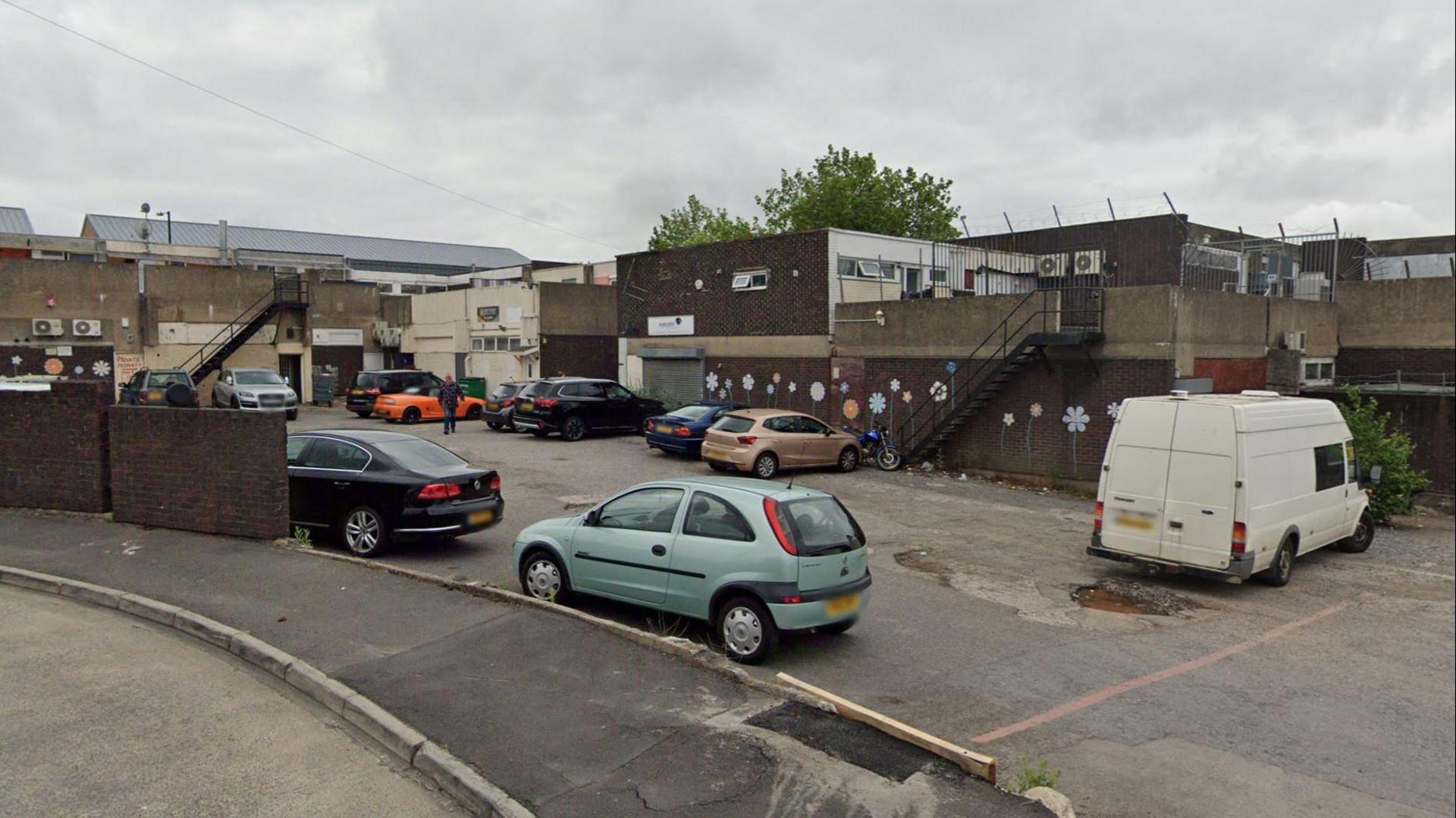 The car park on Harden Road