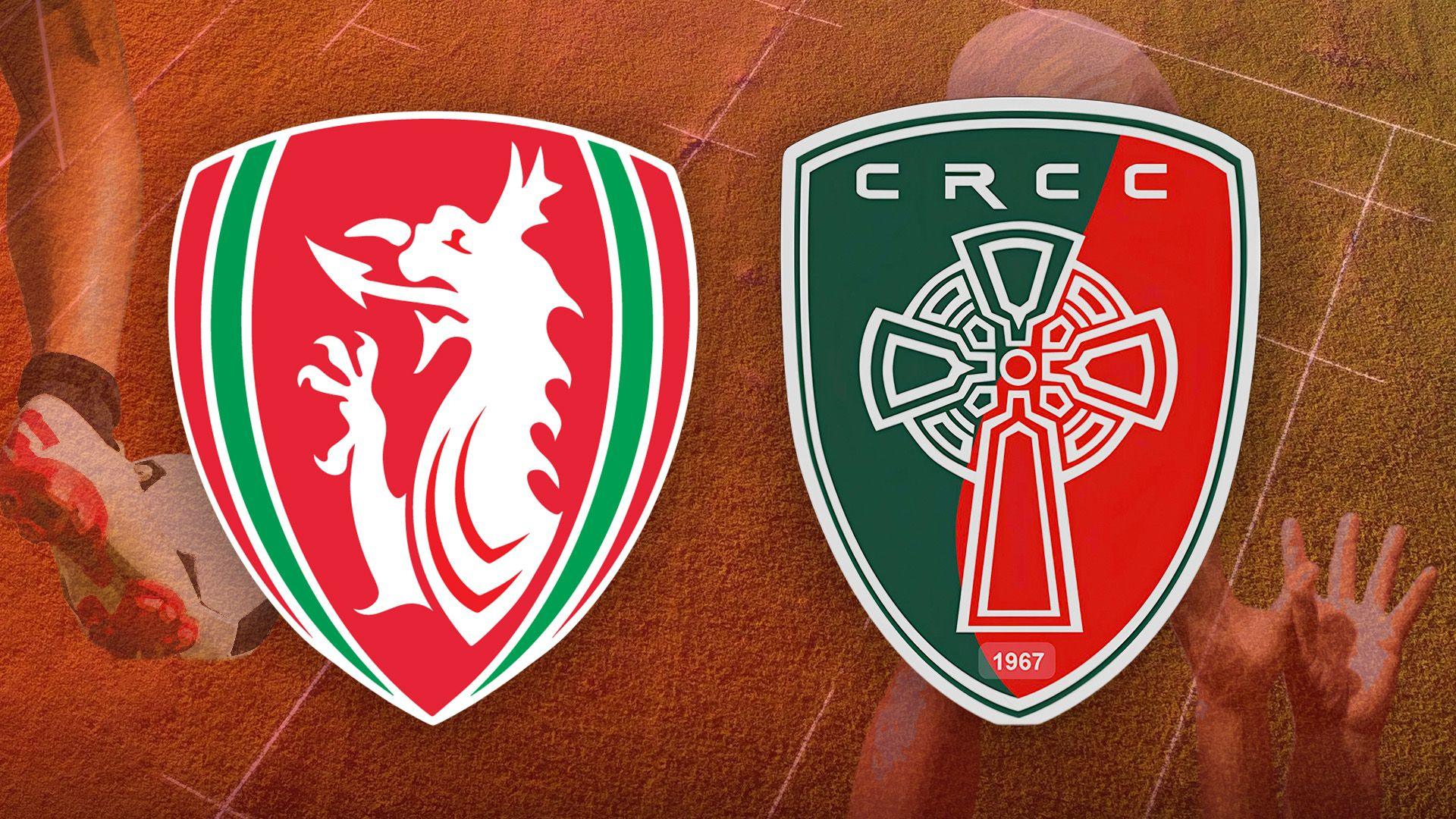 Logos Clwb Cymric a Chlwb Rygbi Cymry Caerdydd