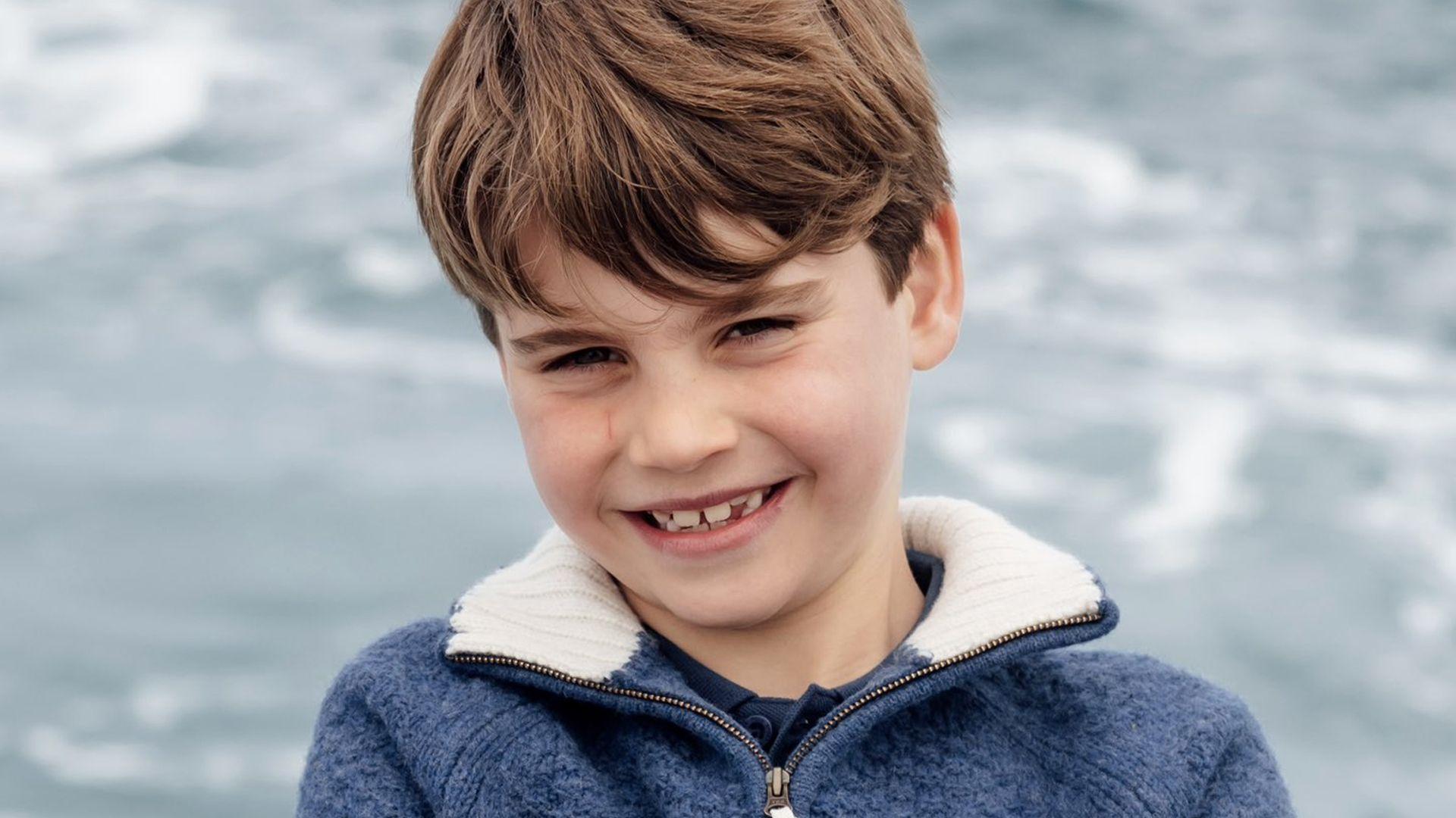Prince Louis smiling at the camera