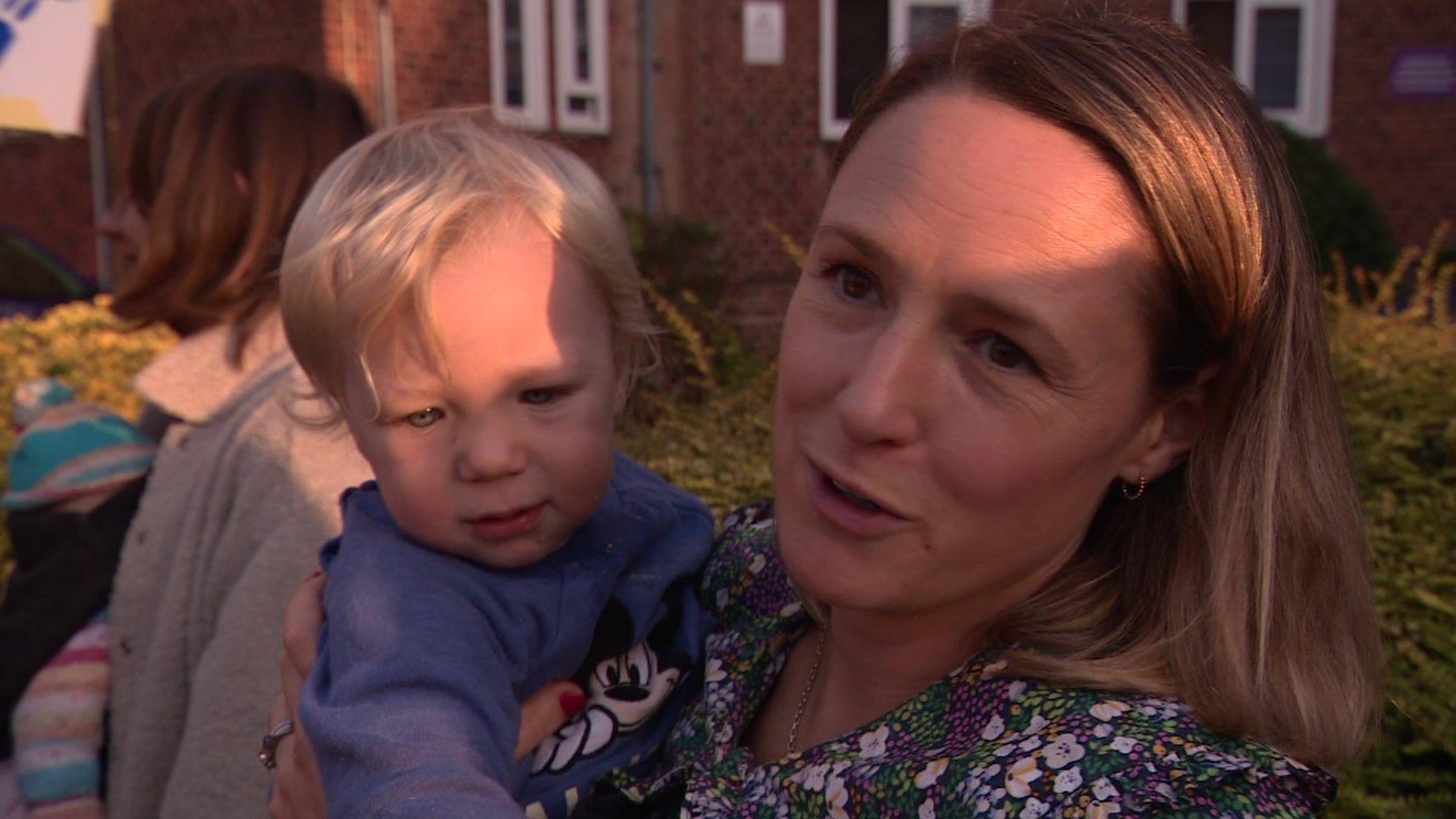 Dr Harriet Mellotte, Senior Clinical Psychologist, and her son