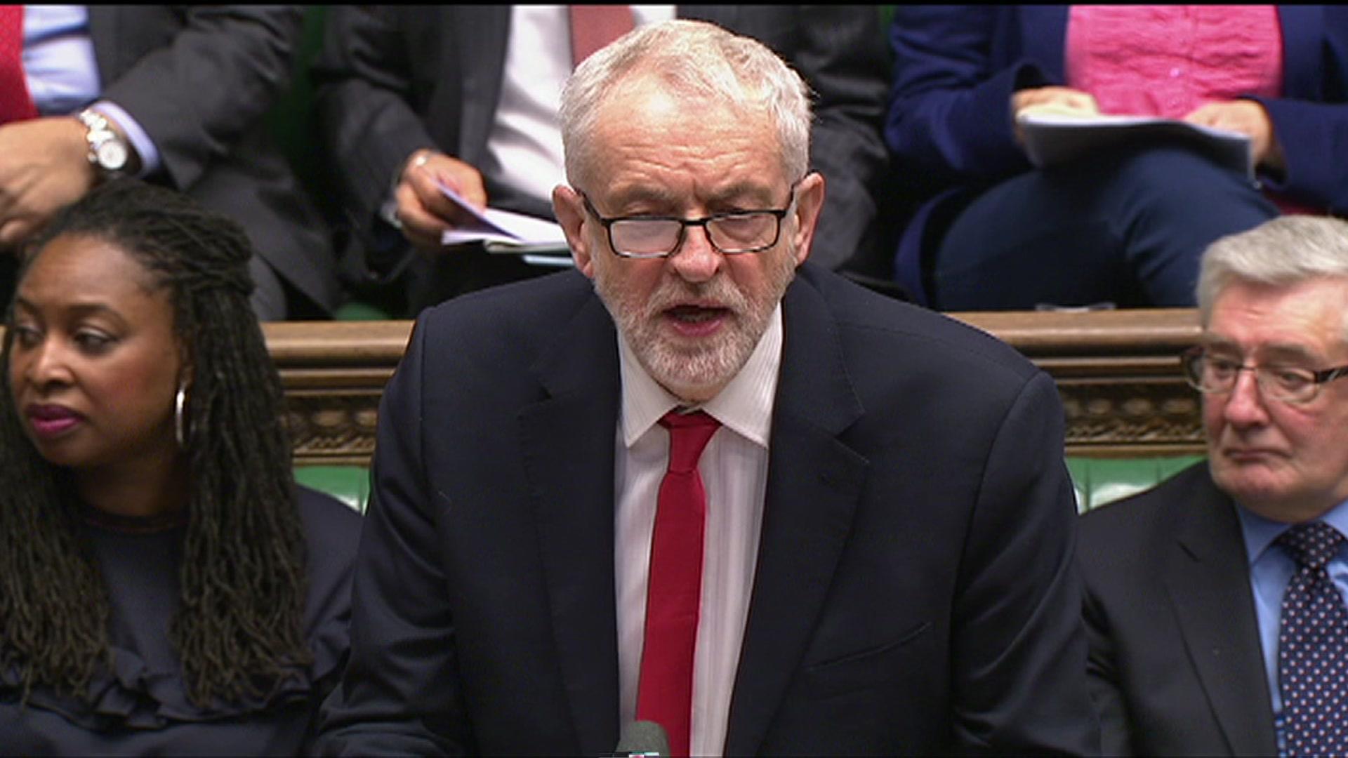 Jeremy Corbyn at PMQs