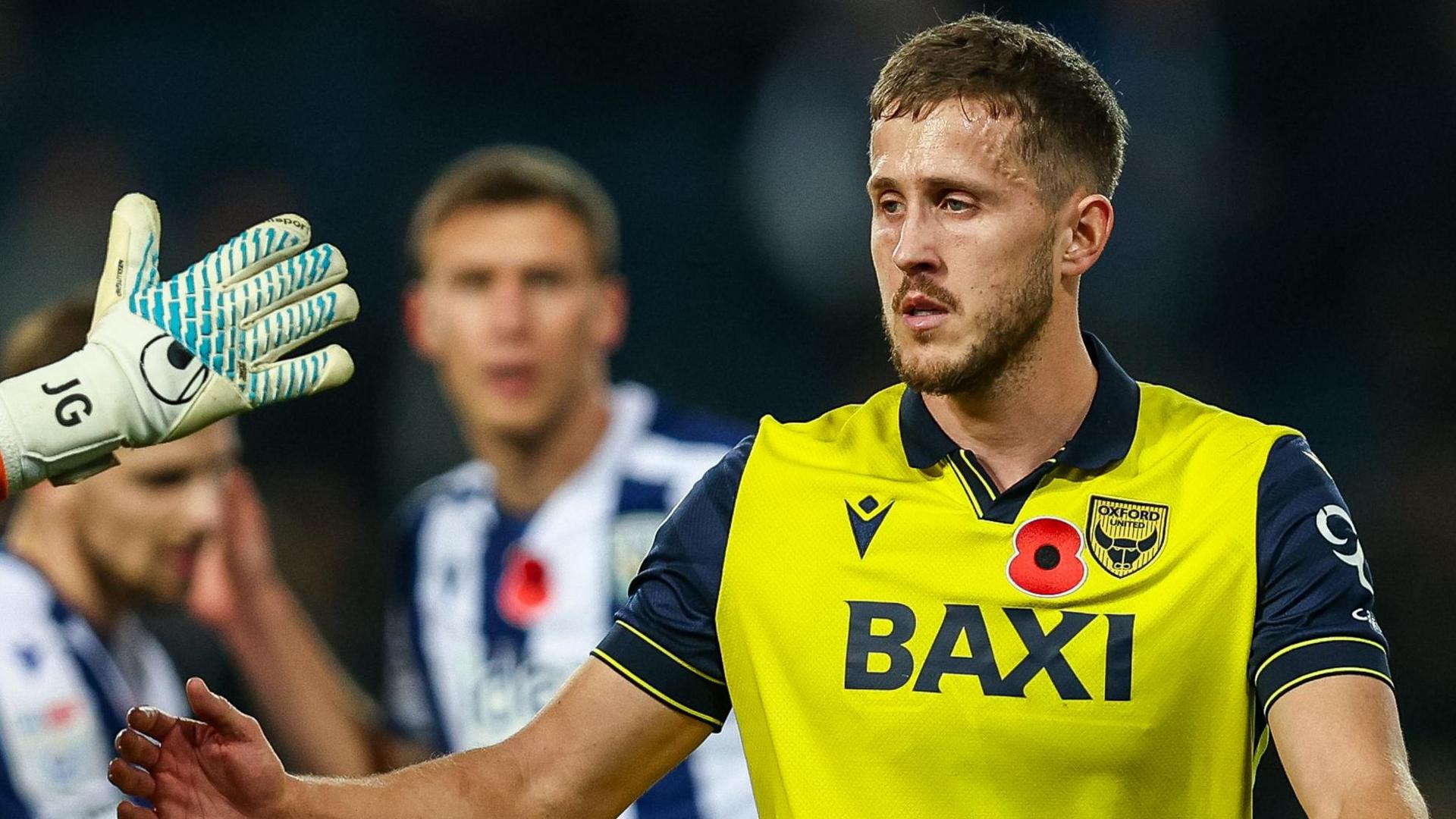 A close-up of Oxford United midfielder Will Vaulks