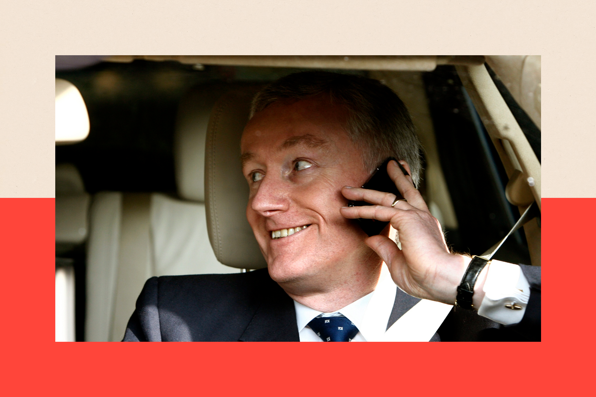Fred Goodwin, former Royal Bank of Scotland Chief Executive leaving the Edinburgh International Conference Centre