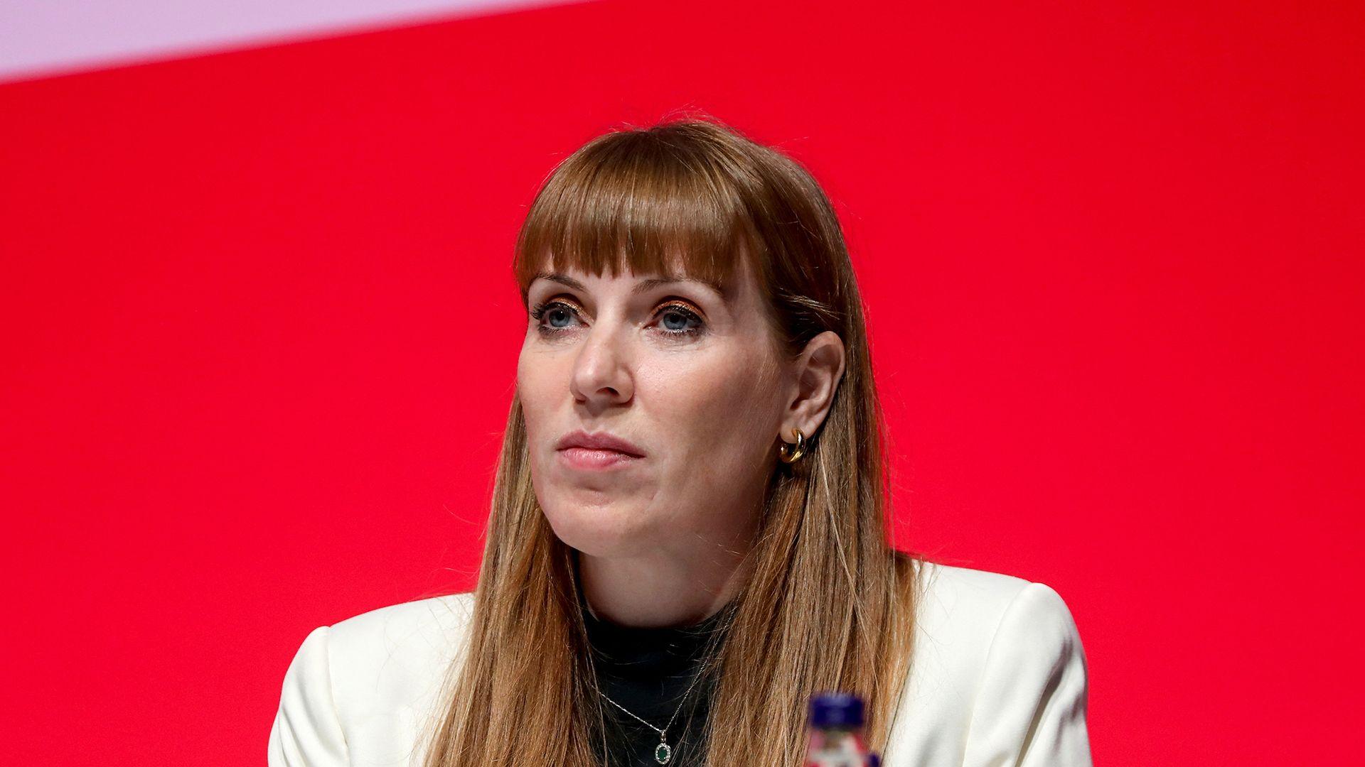 British Deputy Prime Minister Angela Rayner delivers looks on during Britain's Labour Party's annual conference in Liverpool, Britain, September 22, 2024