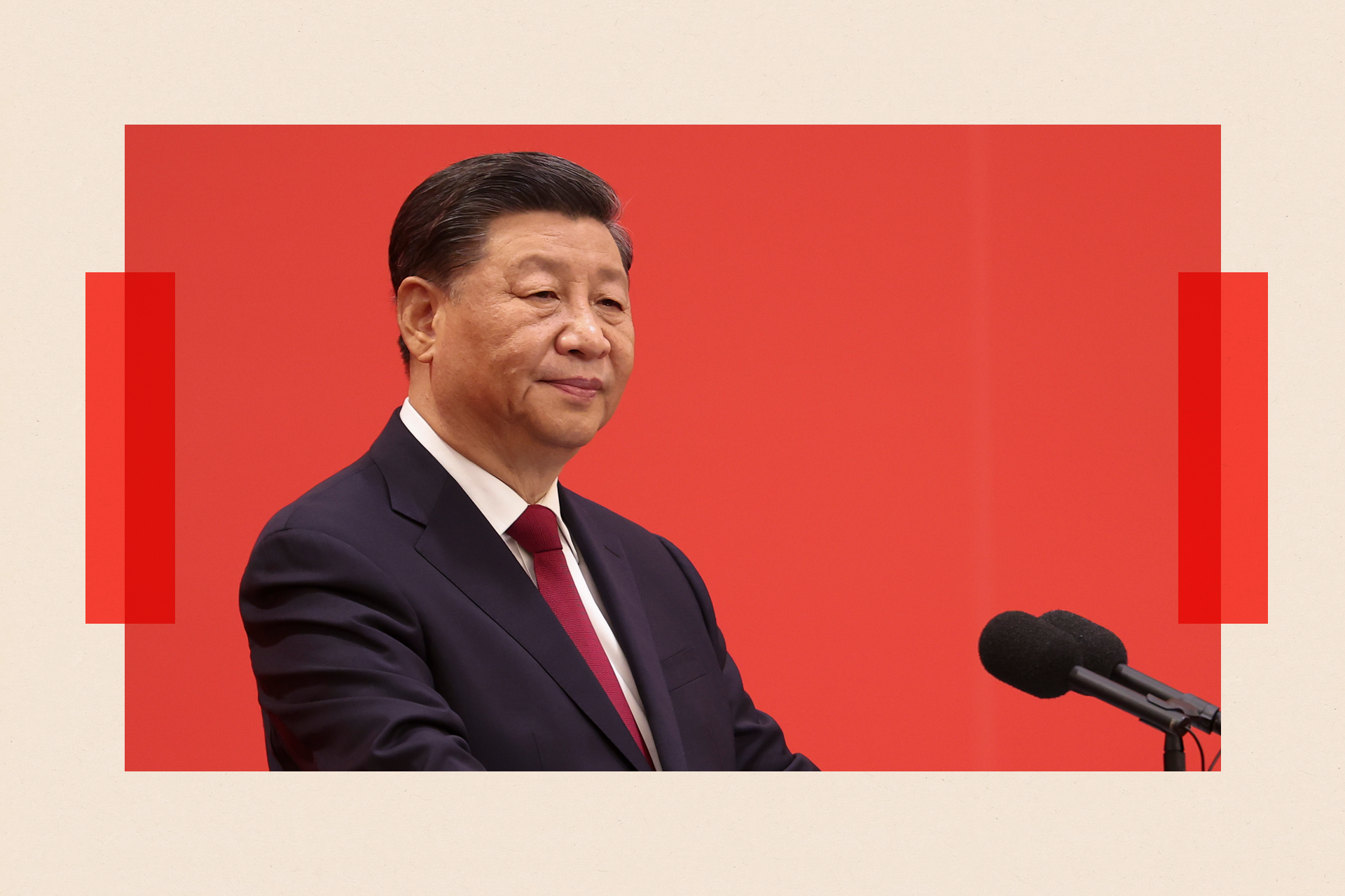 Xi Jinping speaks at a podium during