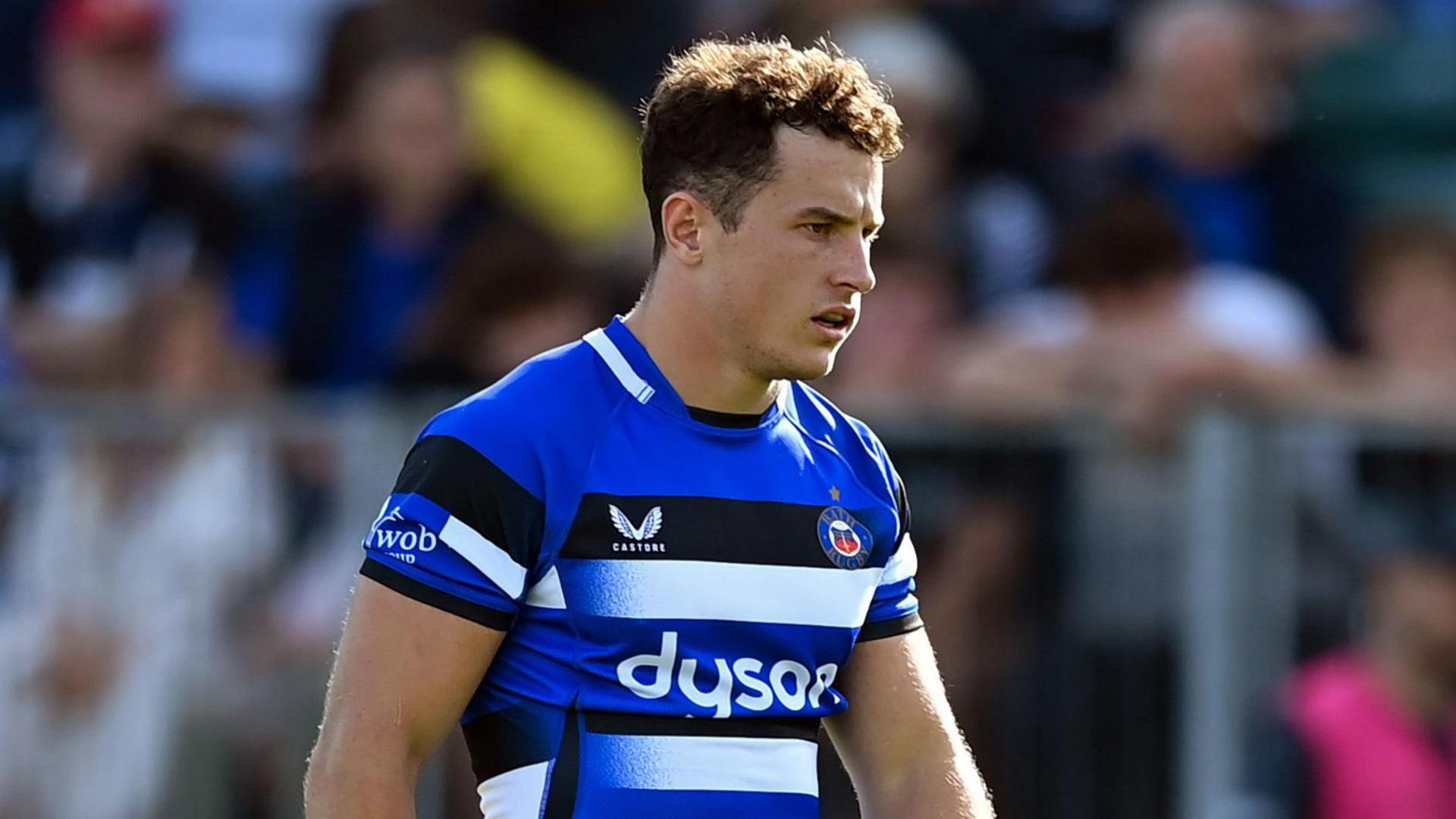 Henry Arundell walking on the pitch during a pre-season game for Bath