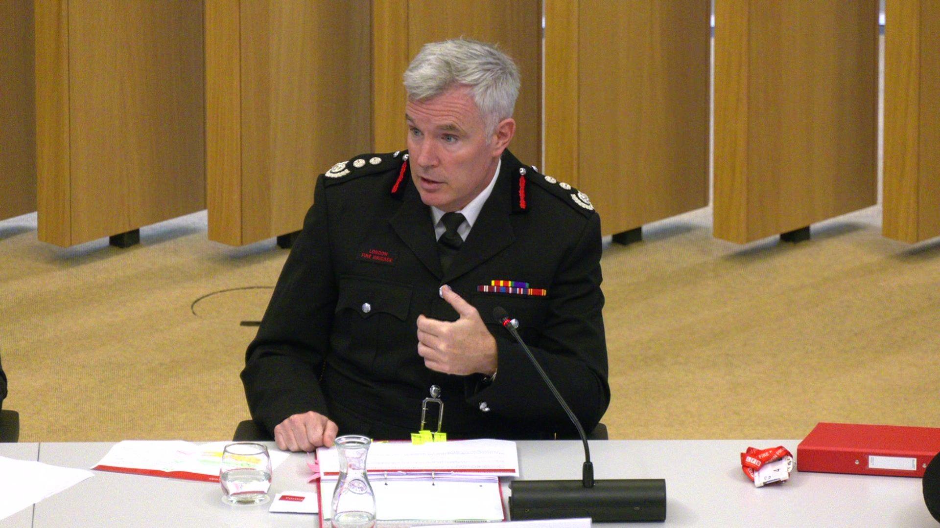 London Fire Brigade (LFB) Commissioner Andy Roe