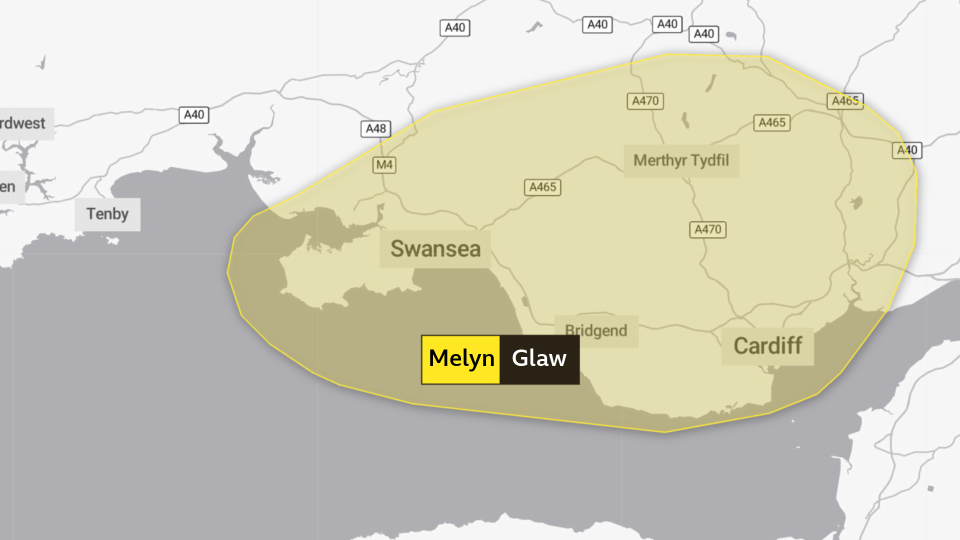 Rhybudd tywydd