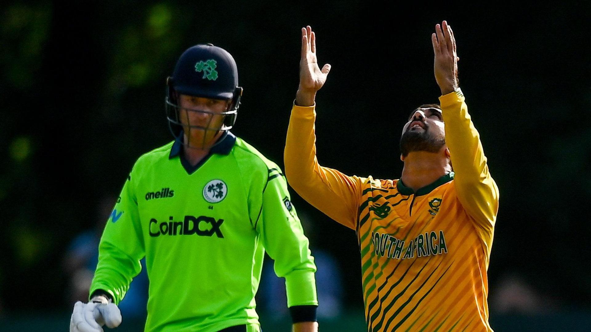 Ireland's George Dockrell and South Africa's Tabraiz Shamsi (library picture from previous series)