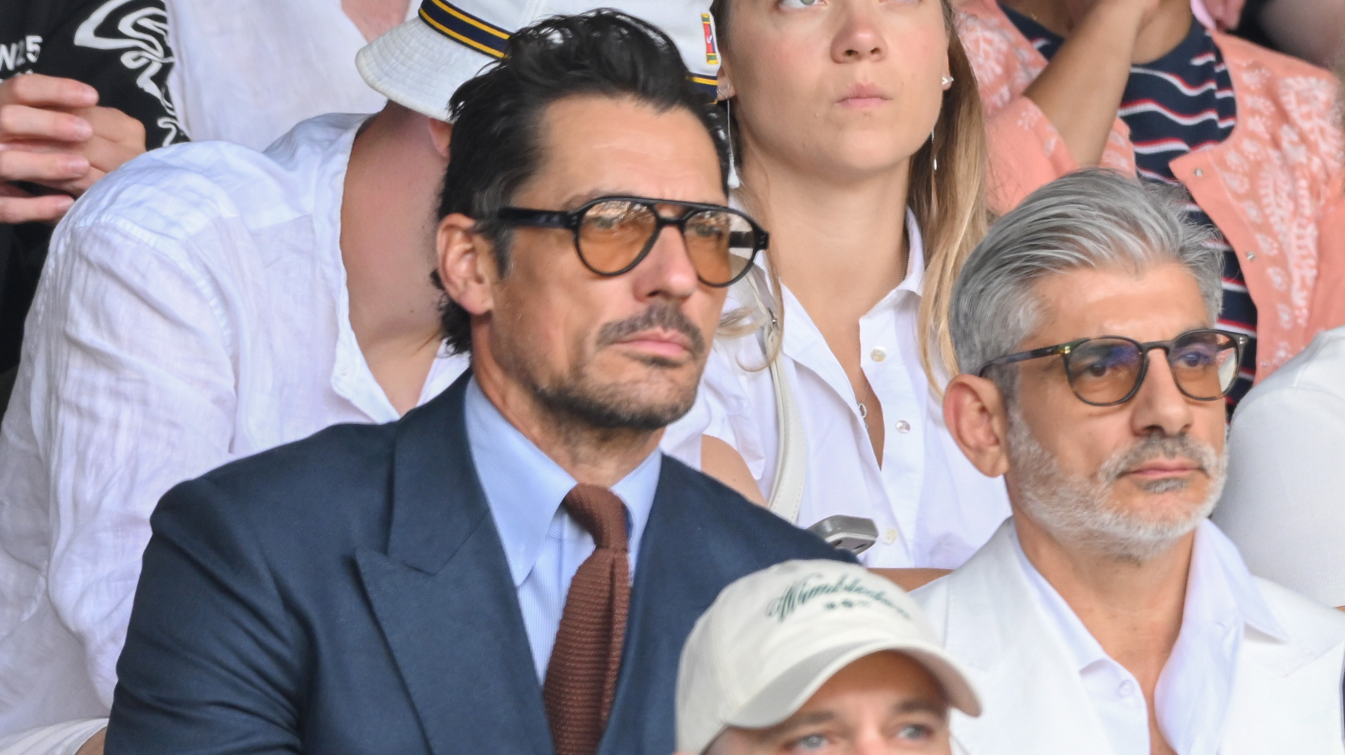 David Gandy watches from th royal box