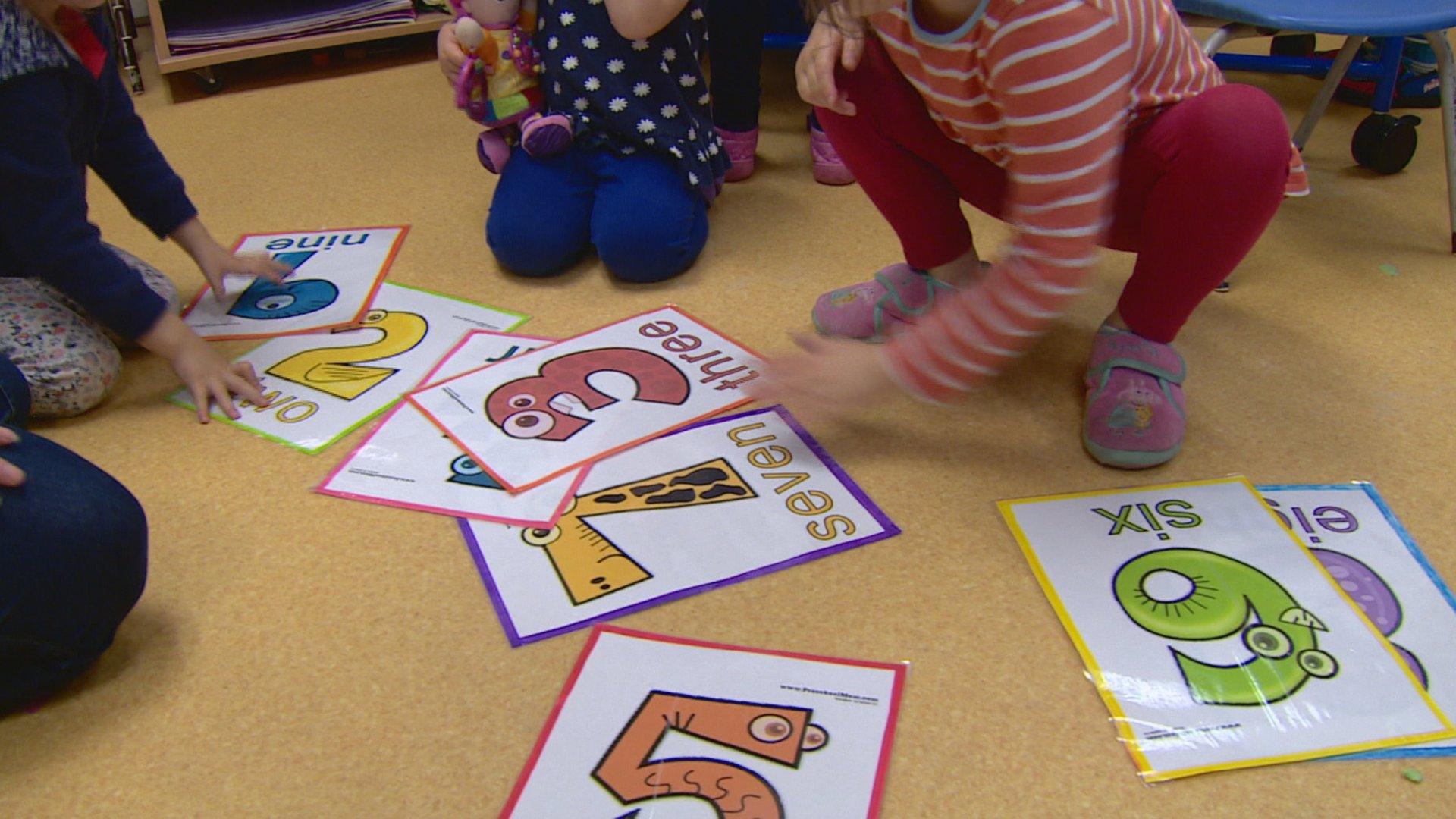 Children playing in a nursery