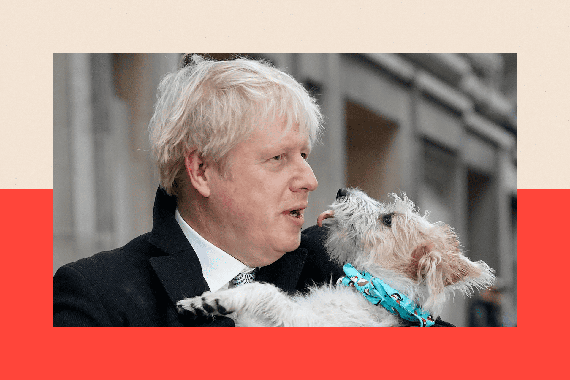 Boris Johnson and his dog Dilyn