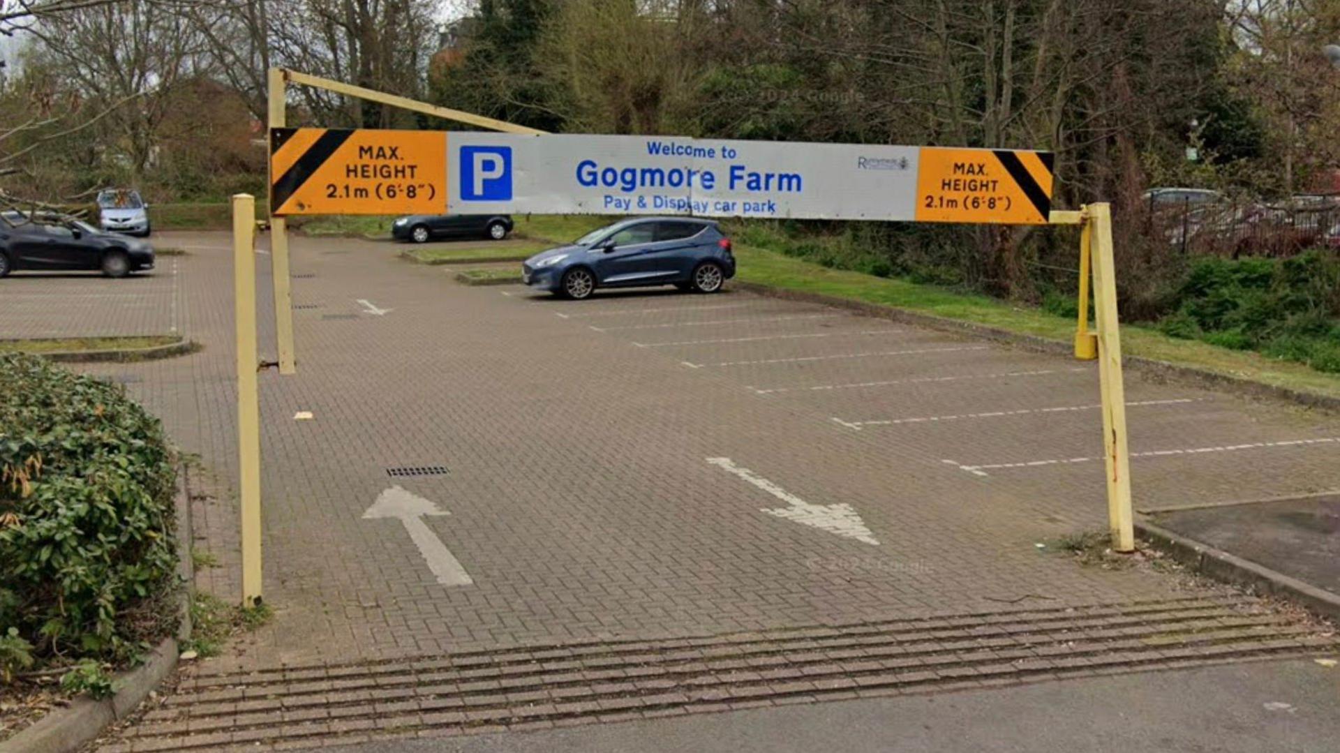 Gogmore Farm car park in Chertsey