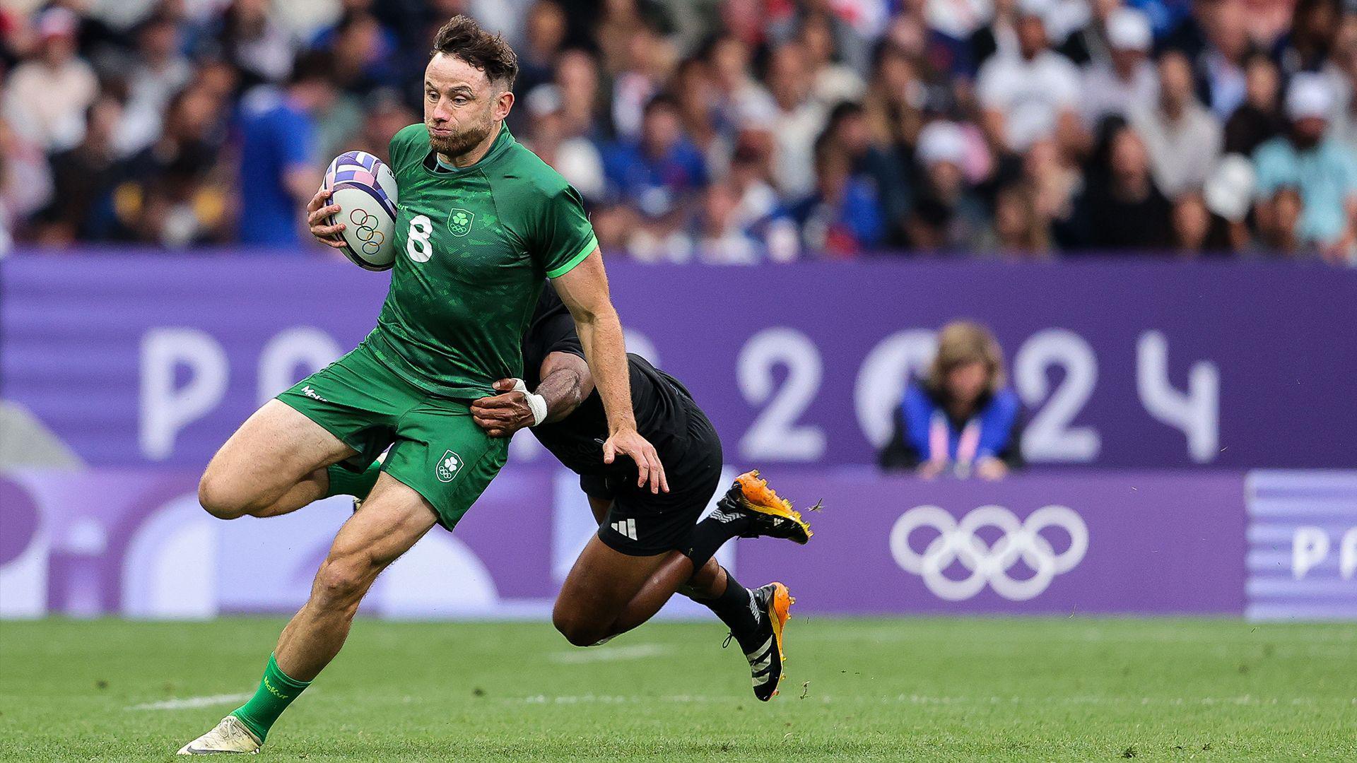 Hugo Keenan in action at the Paris Olympics