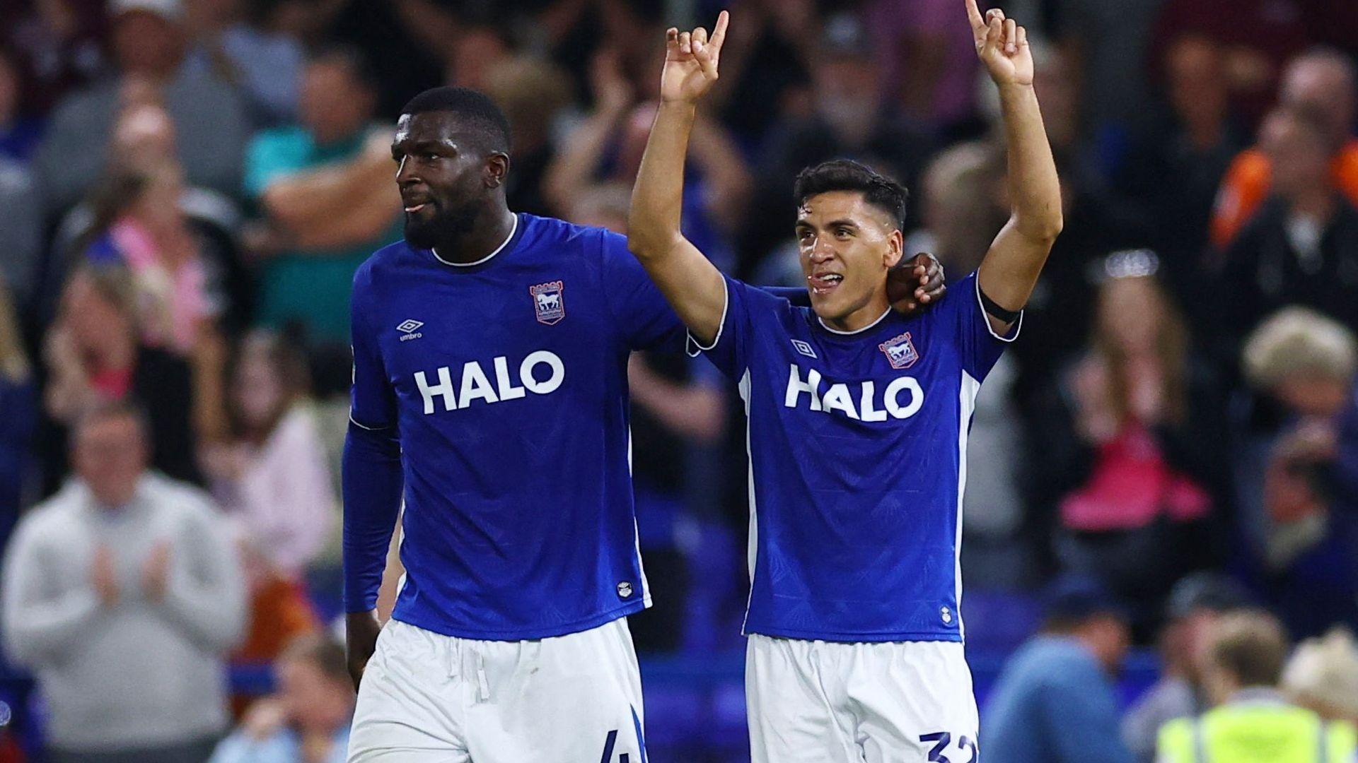 Cedric Kipre and Marcelino Nunez