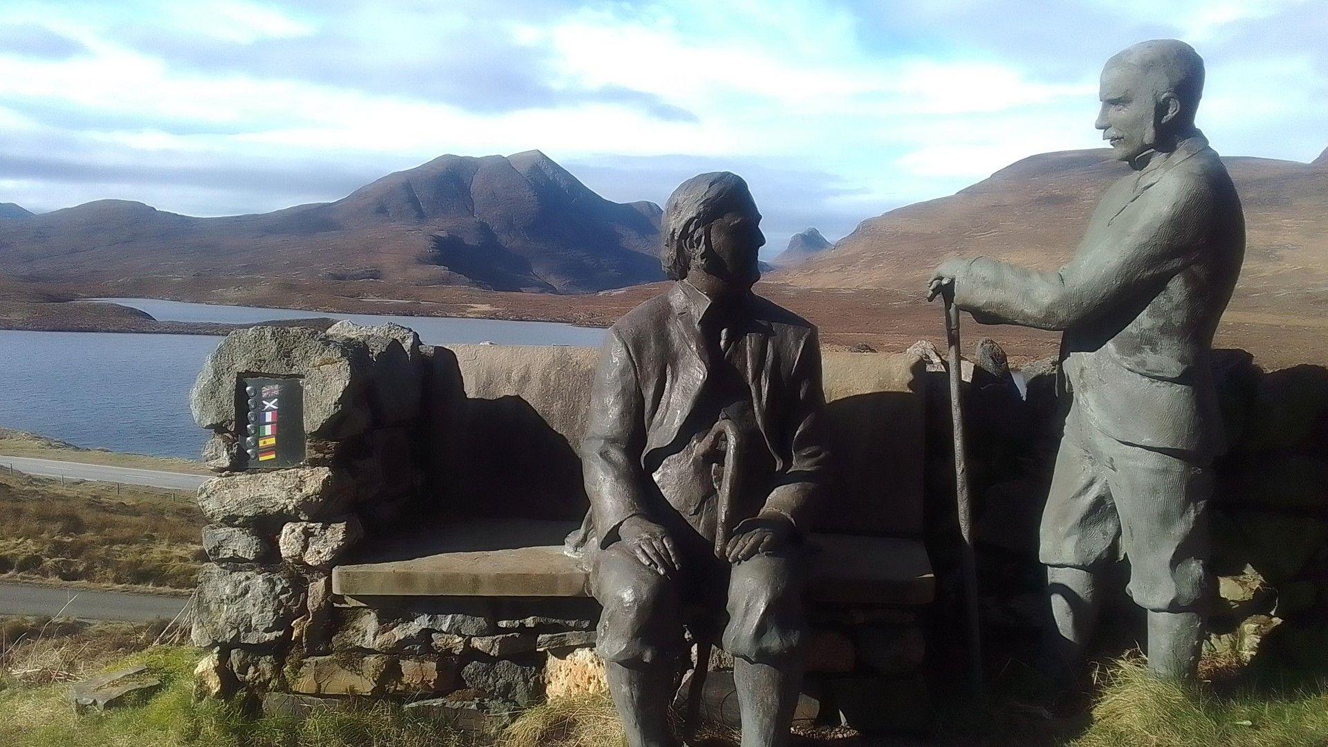 Fine weather in Knockan in Highland Scotland