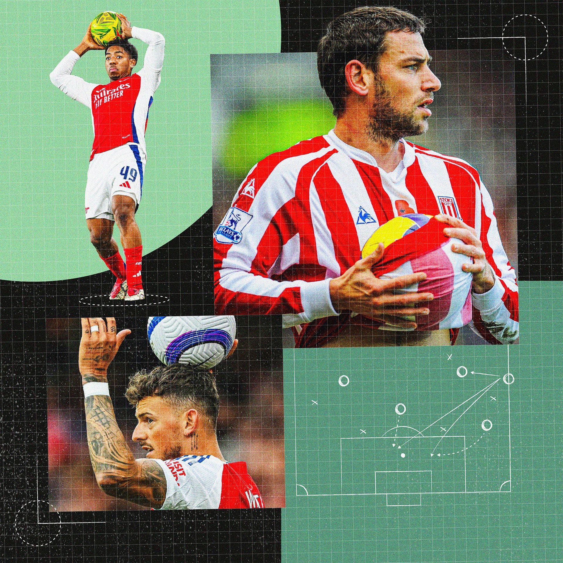 Index graphic showing throw ins being taken