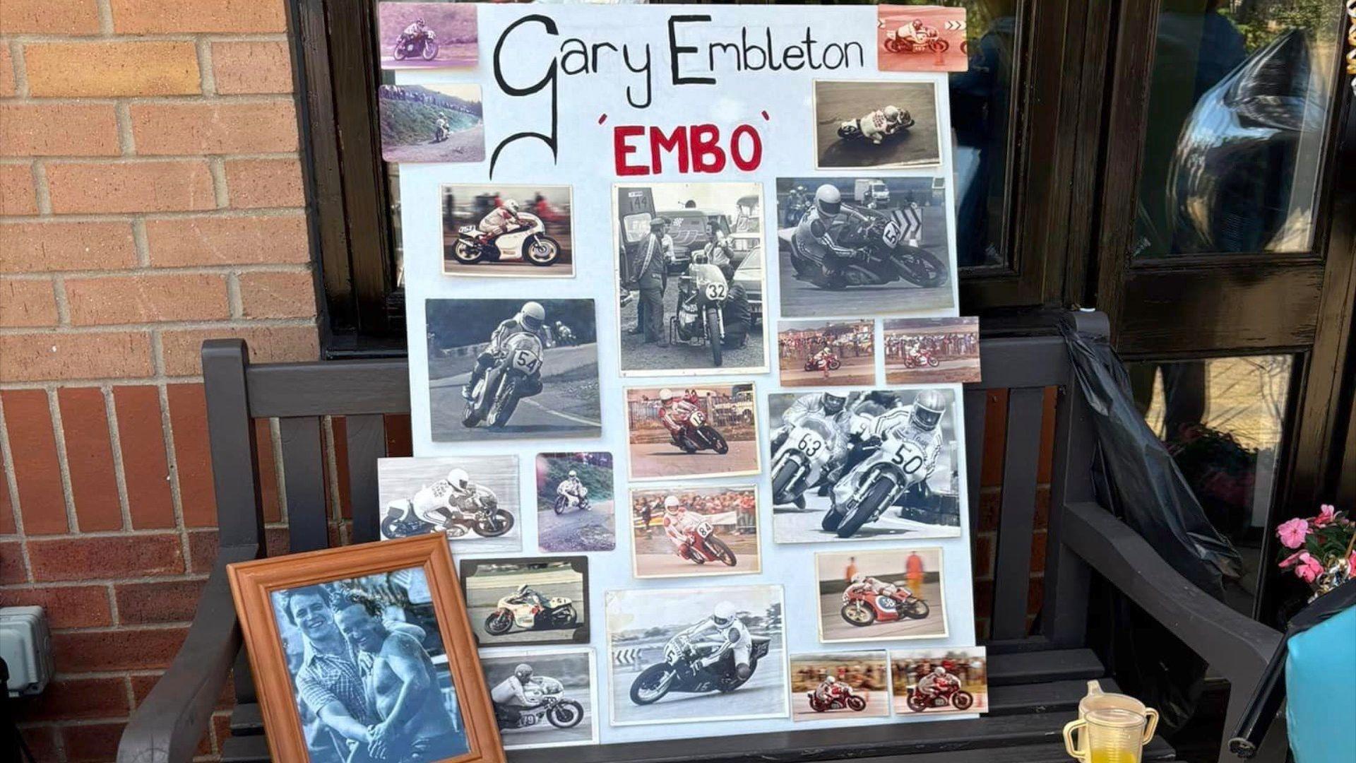 Pictures of Gary Embleton riding motorcycles