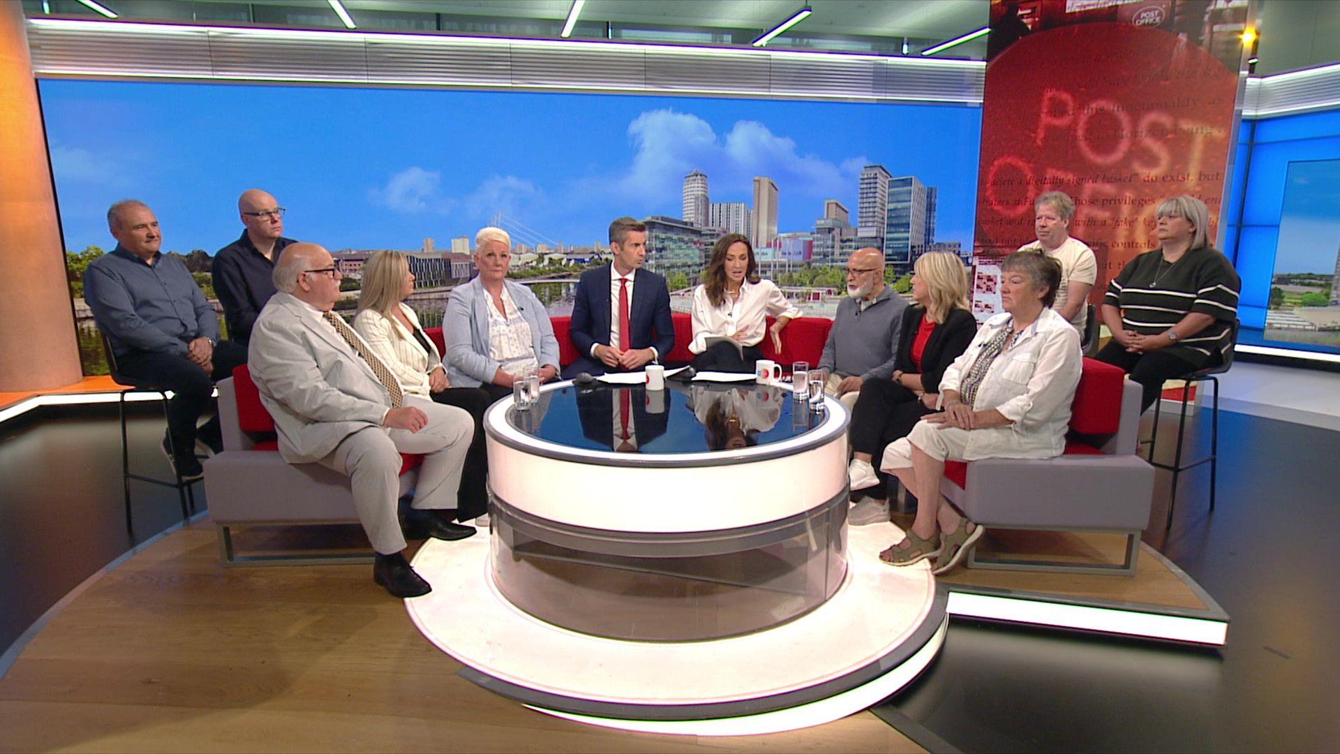 Post Office victims on the BBC Breakfast sofa