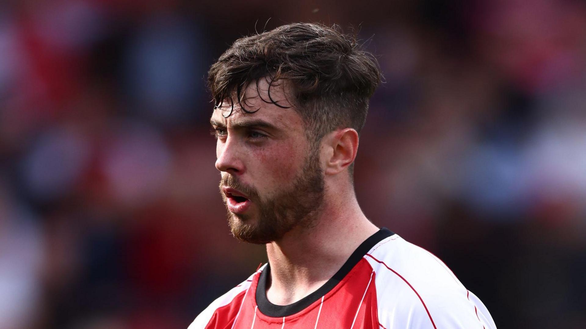 Sean Roughan playing for Lincoln City