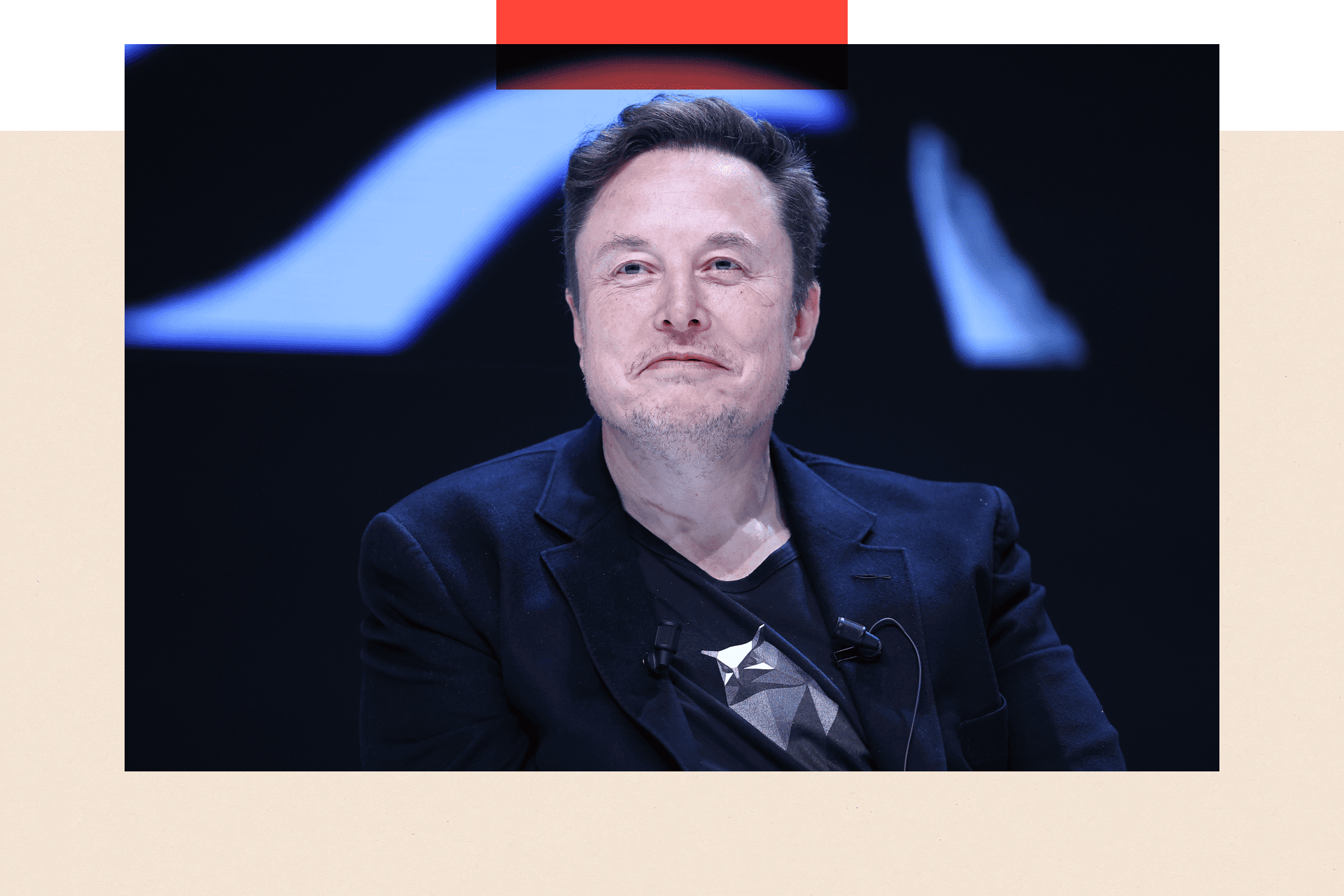 A close up shot of Elon Musk