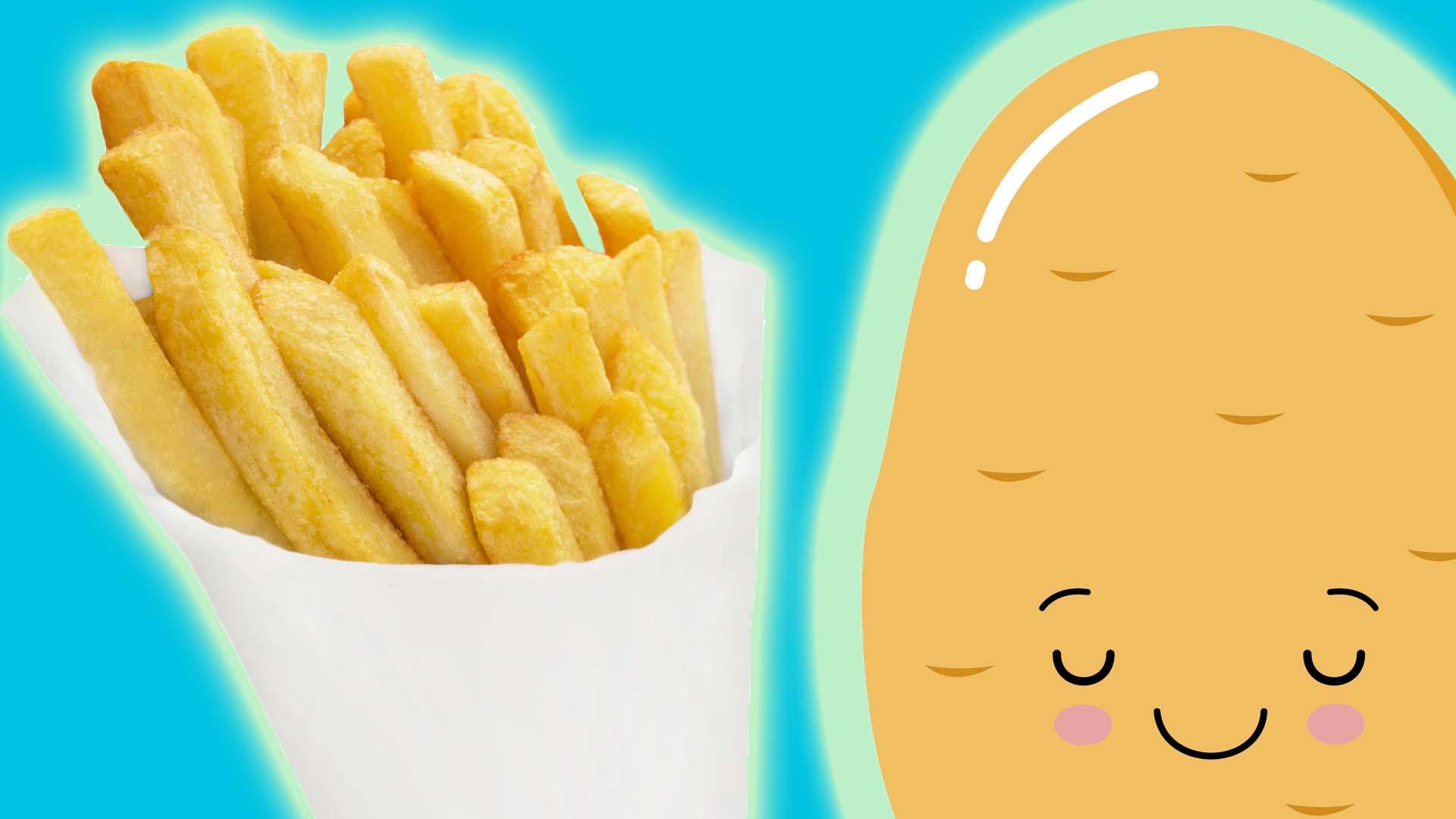 chip cone and a potato