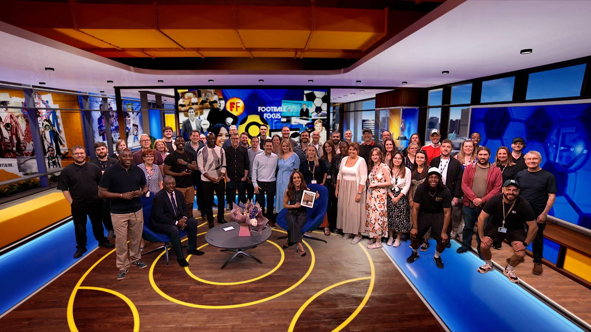 A picture of the Football Focus crew after the final episode