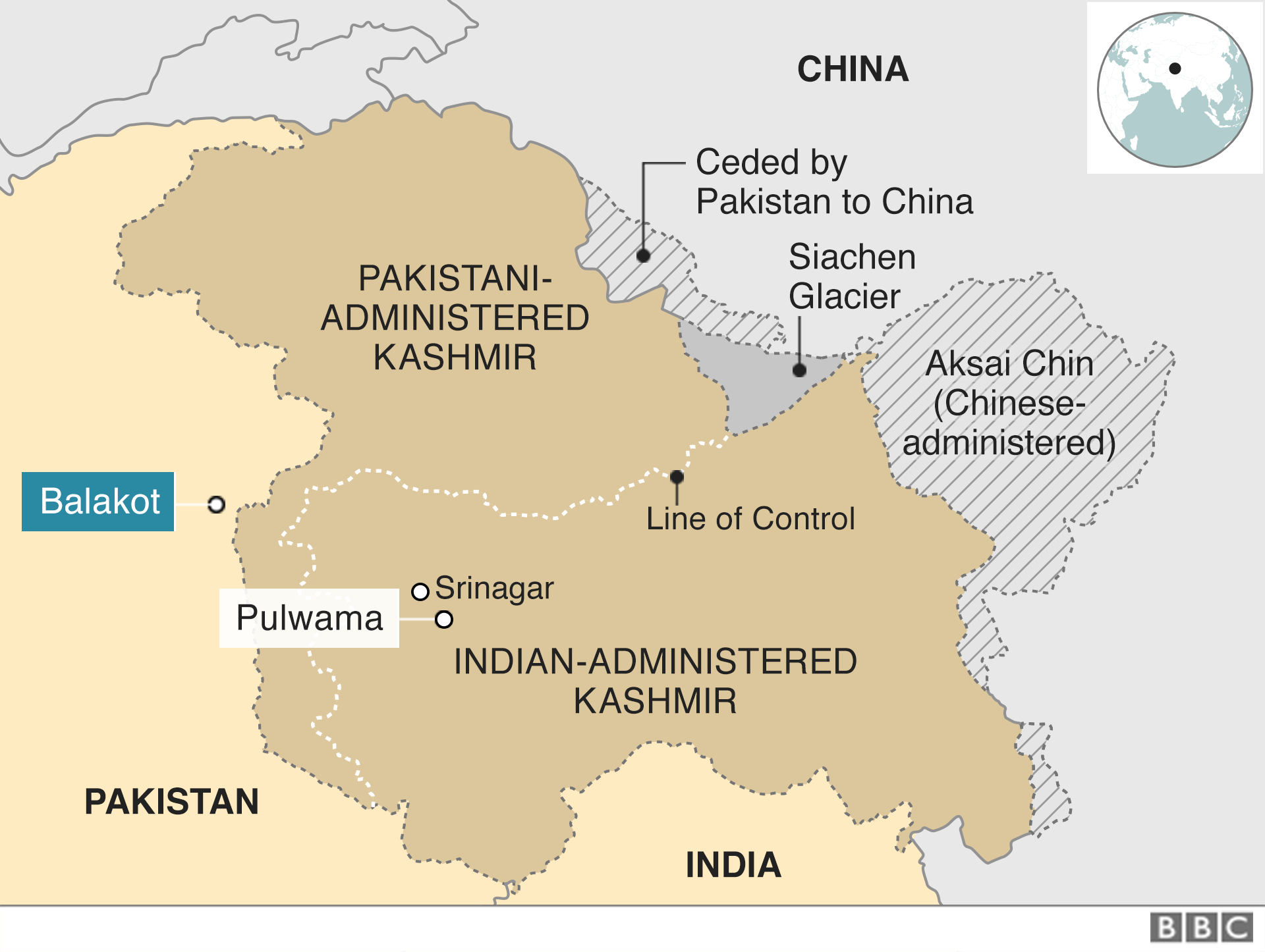 Map of region