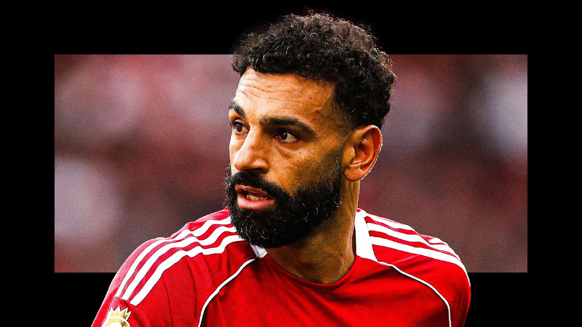 A stylised graphic image of Liverpool and Egypt footballer Mohamed Salah