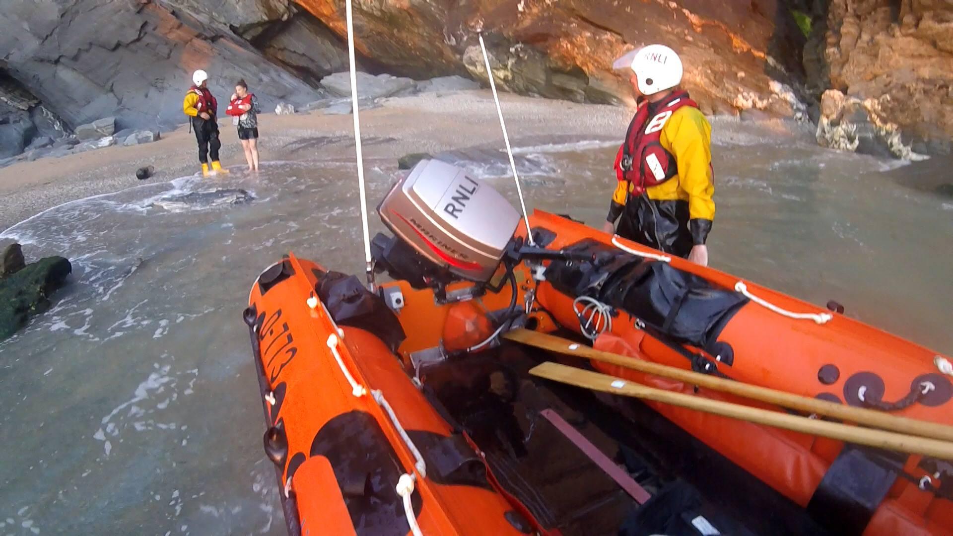 Newquay rescue of pregnant woman, 17 June