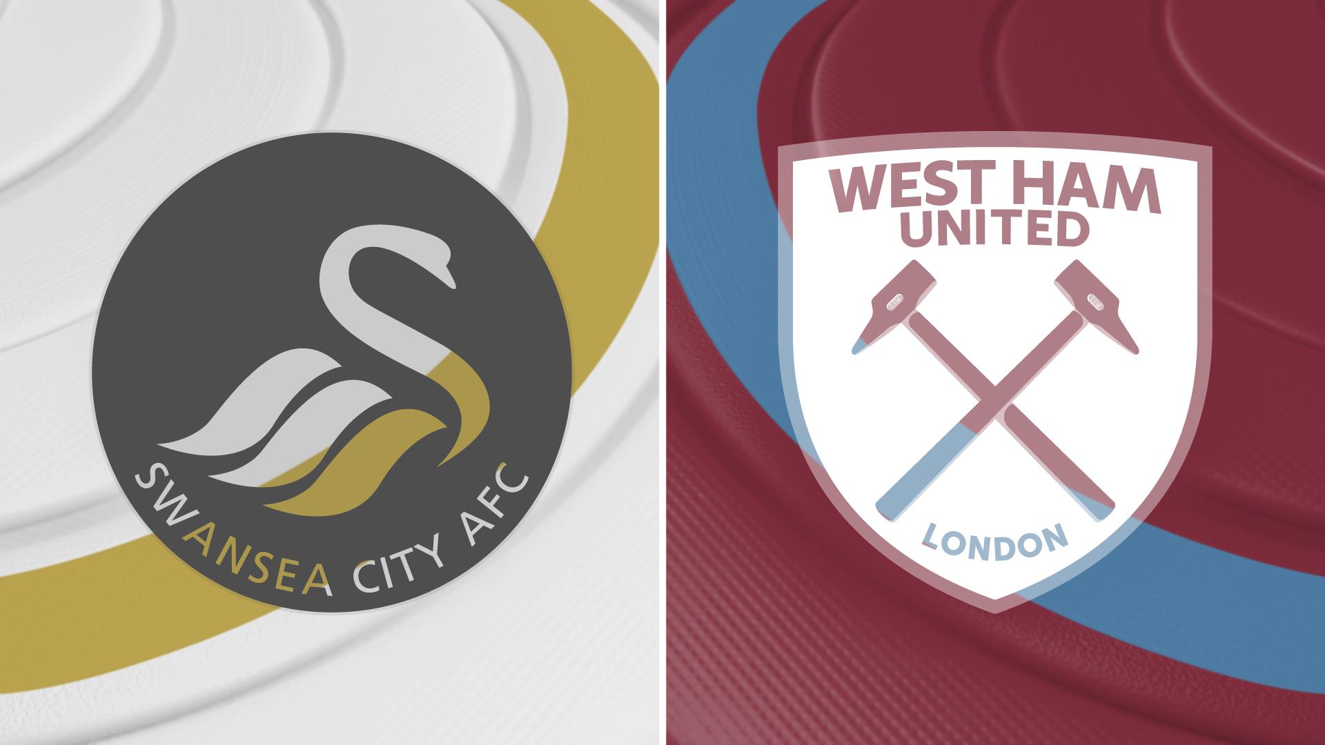 Swansea v West Ham badges