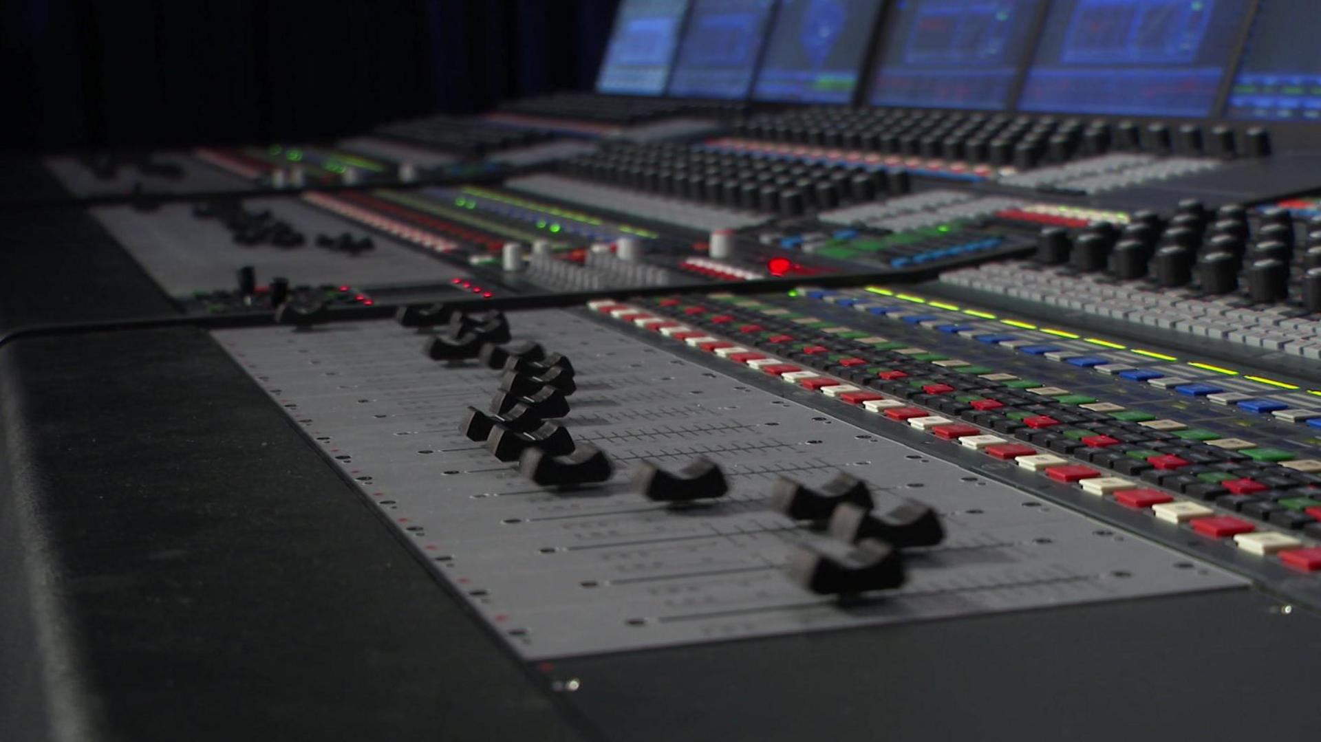 A sound console