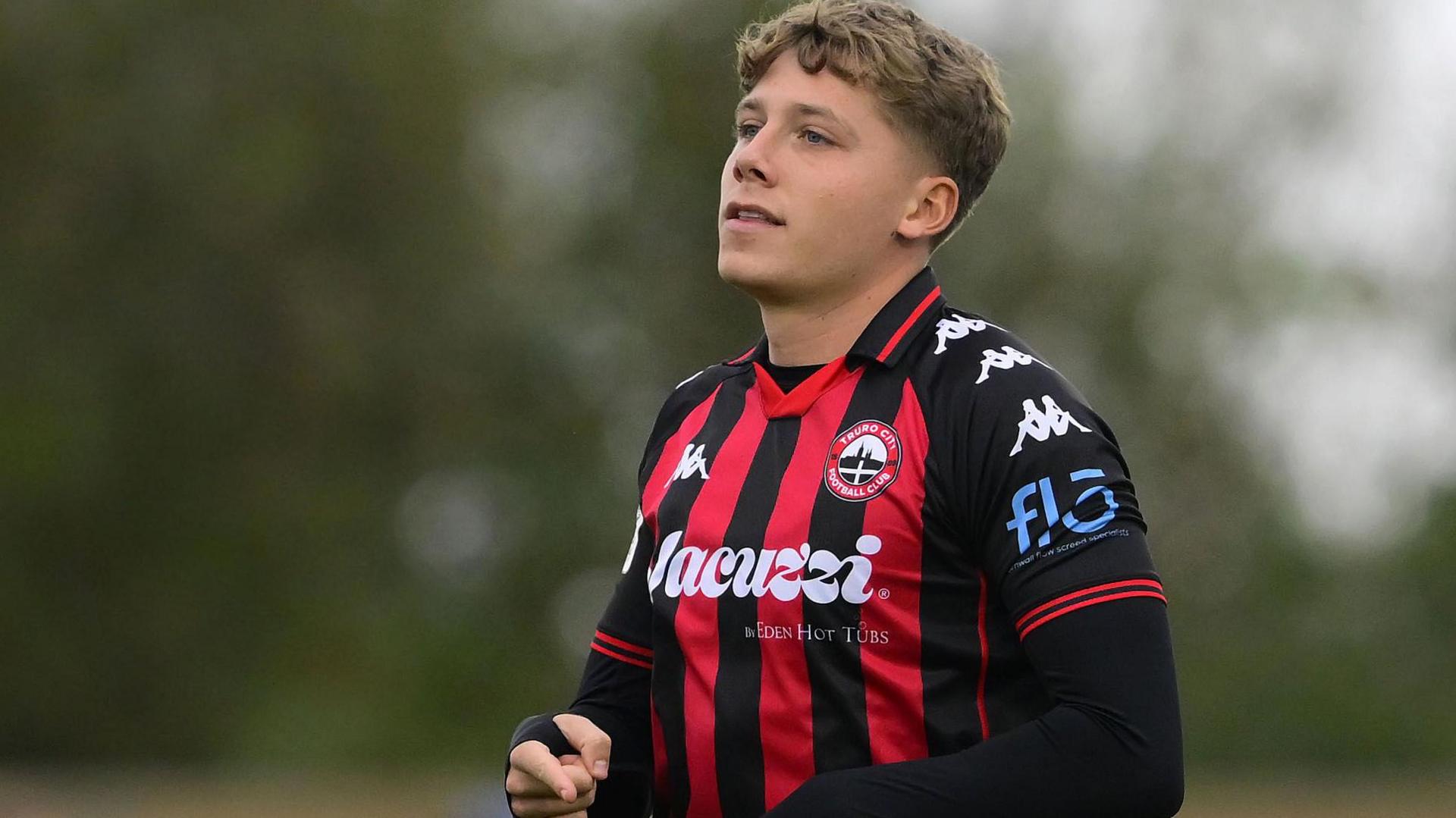 Aiden Marsh in action for Truro City