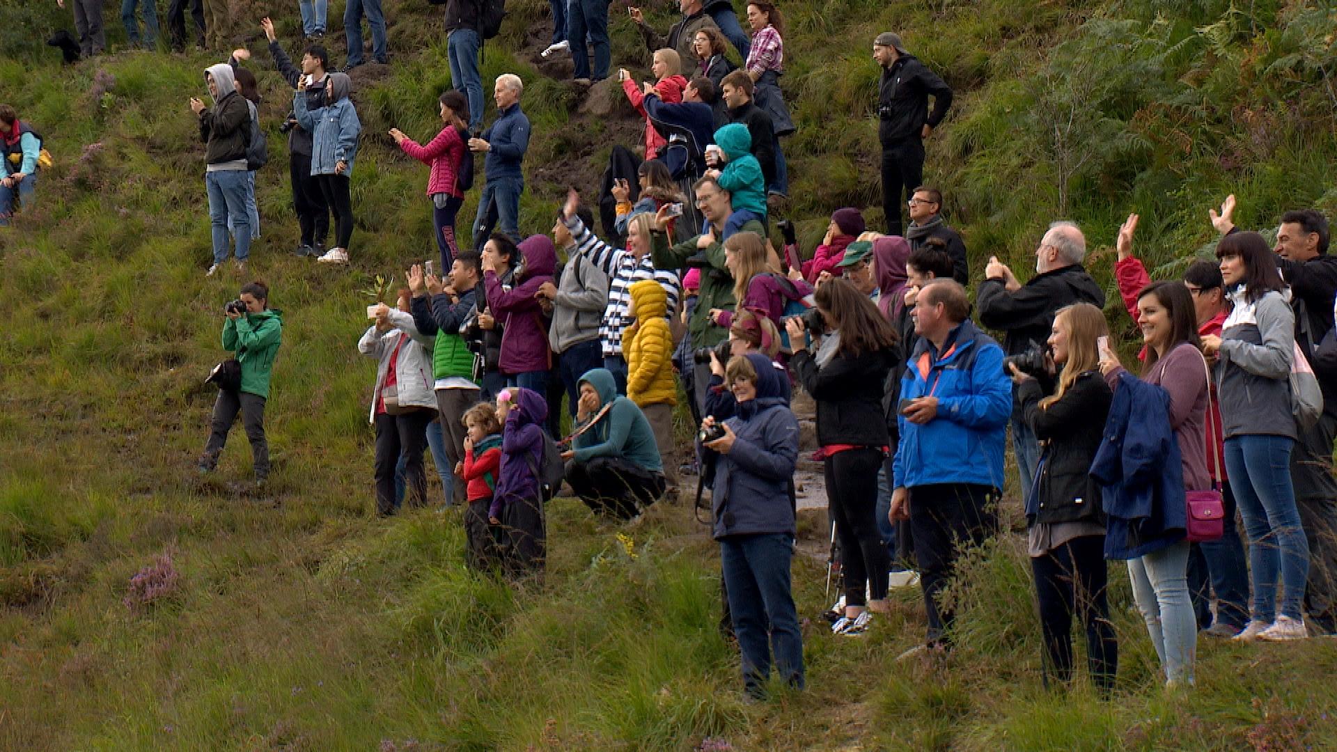 Harry Potter fans at Glenfinnan