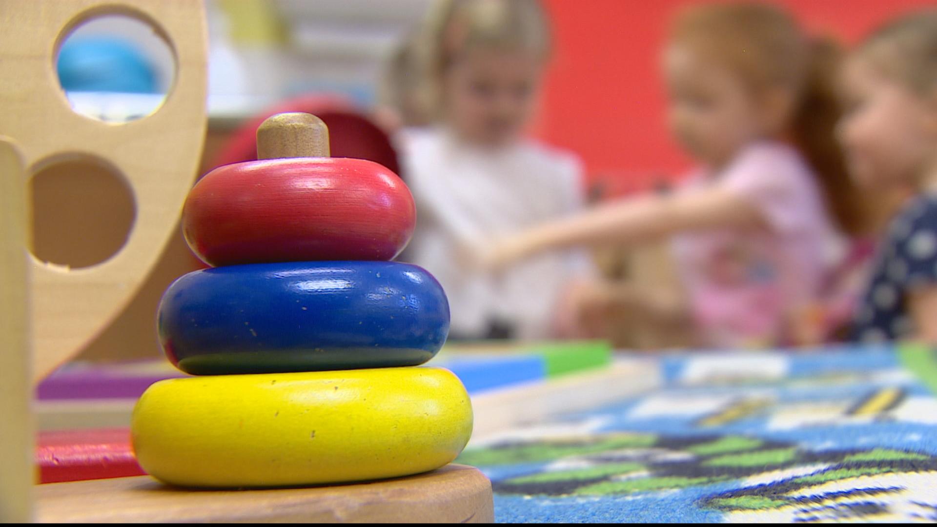 Children playing in a nursery