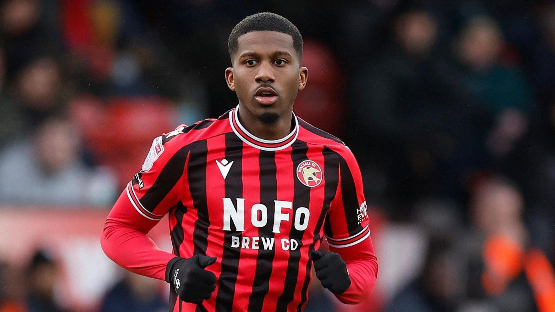 Daniel Kanu in action for Walsall 