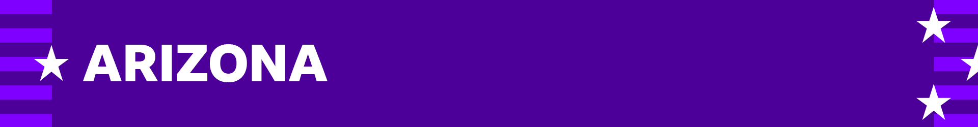 Purple banner denoting Arizona