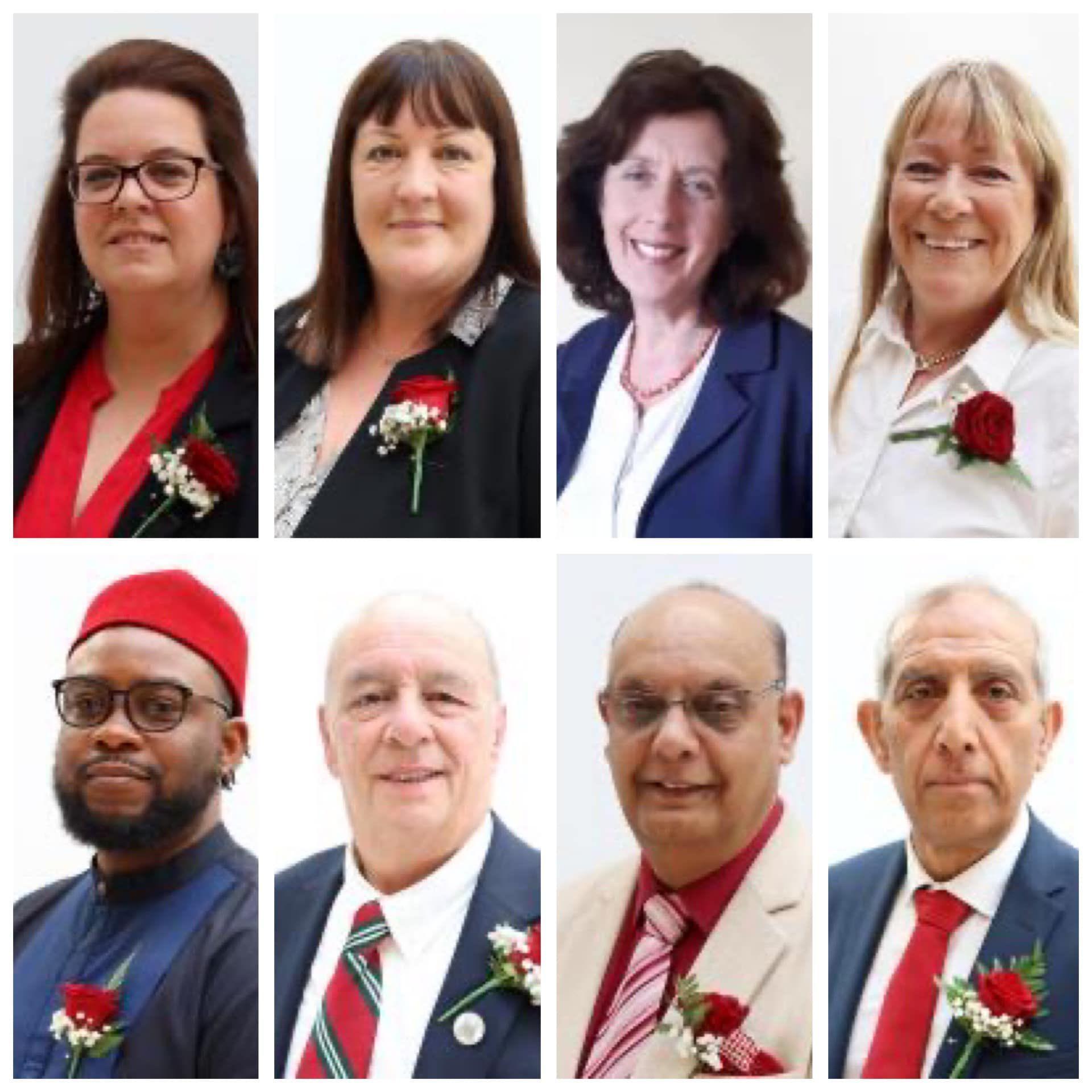 Headshots of Derby City Council's cabinet members