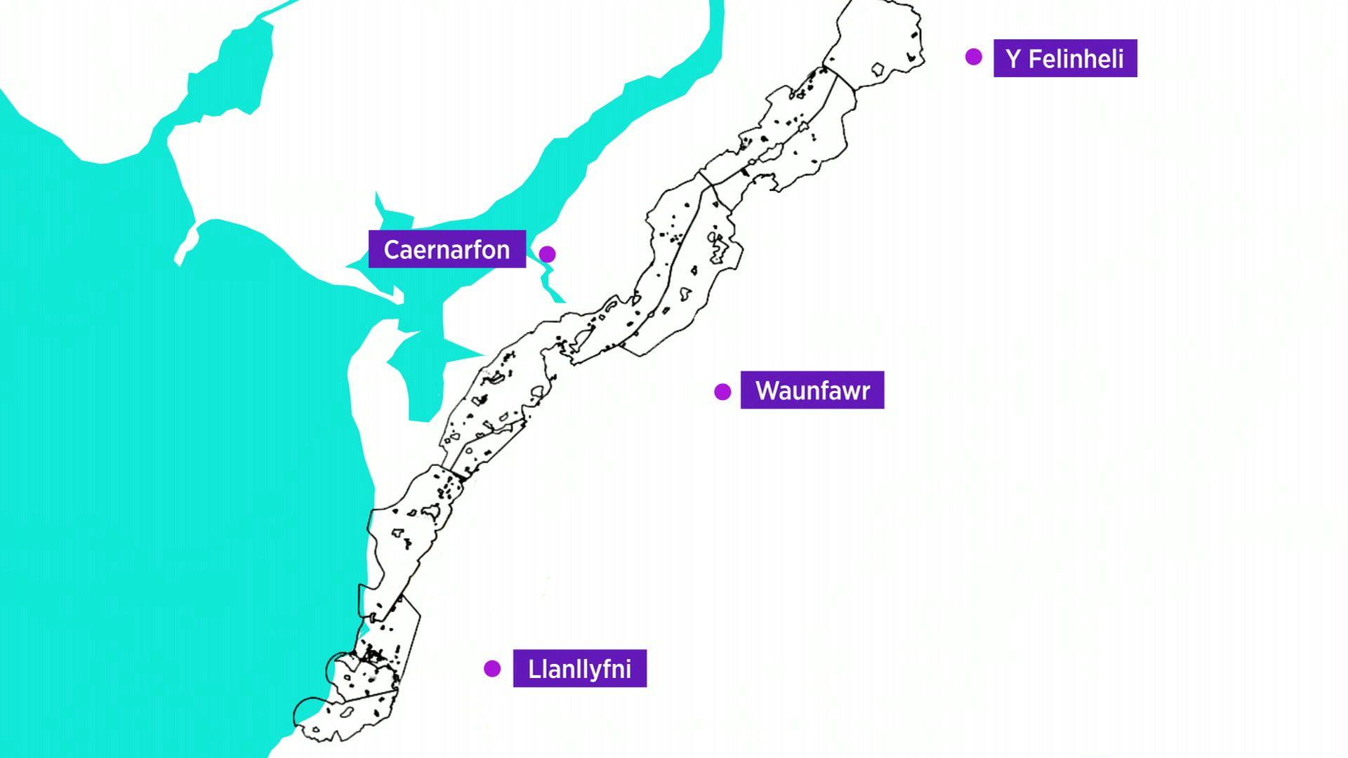 Map o'r ceblau danddaearol